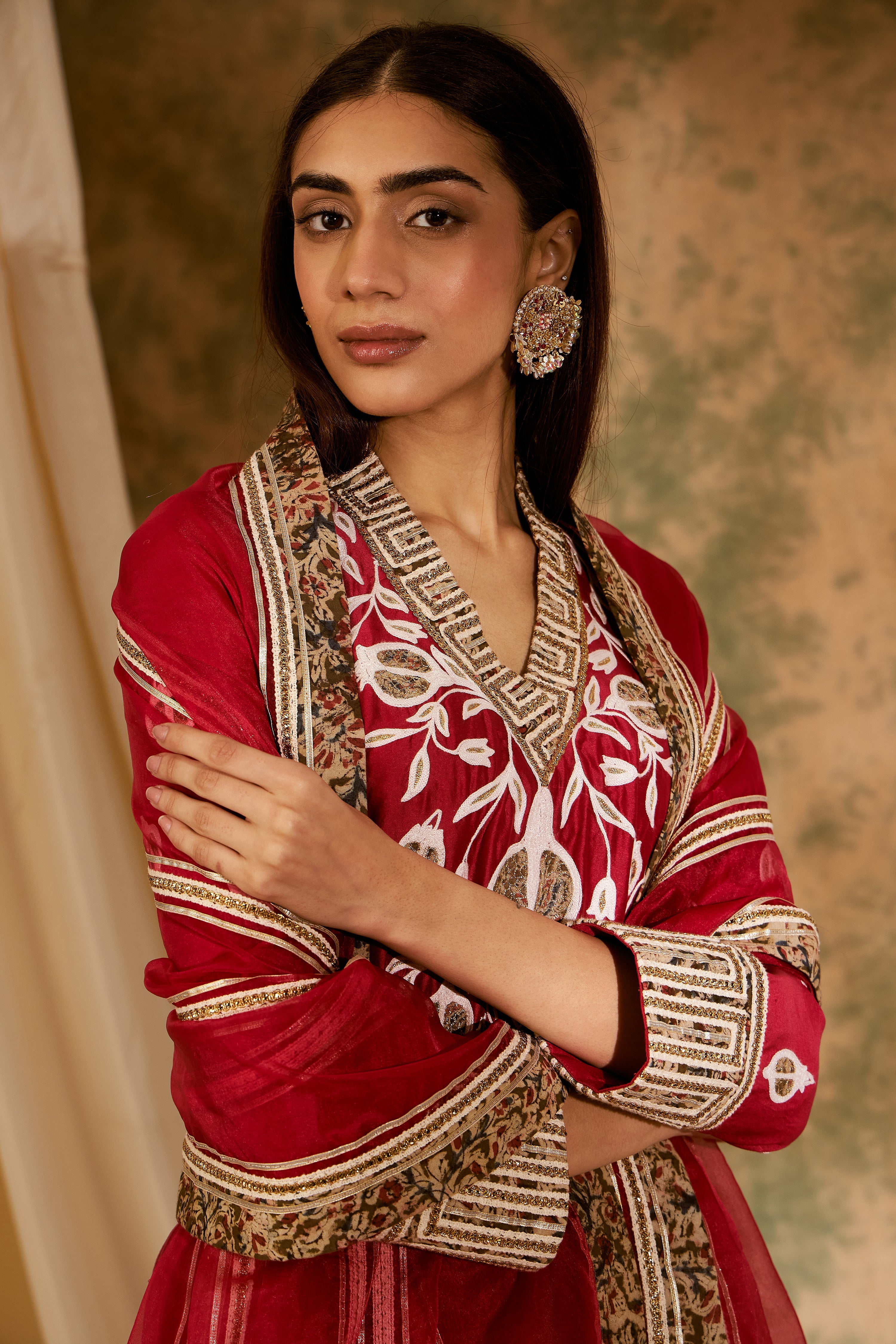 Anaar Long Kurta With Wide Pants