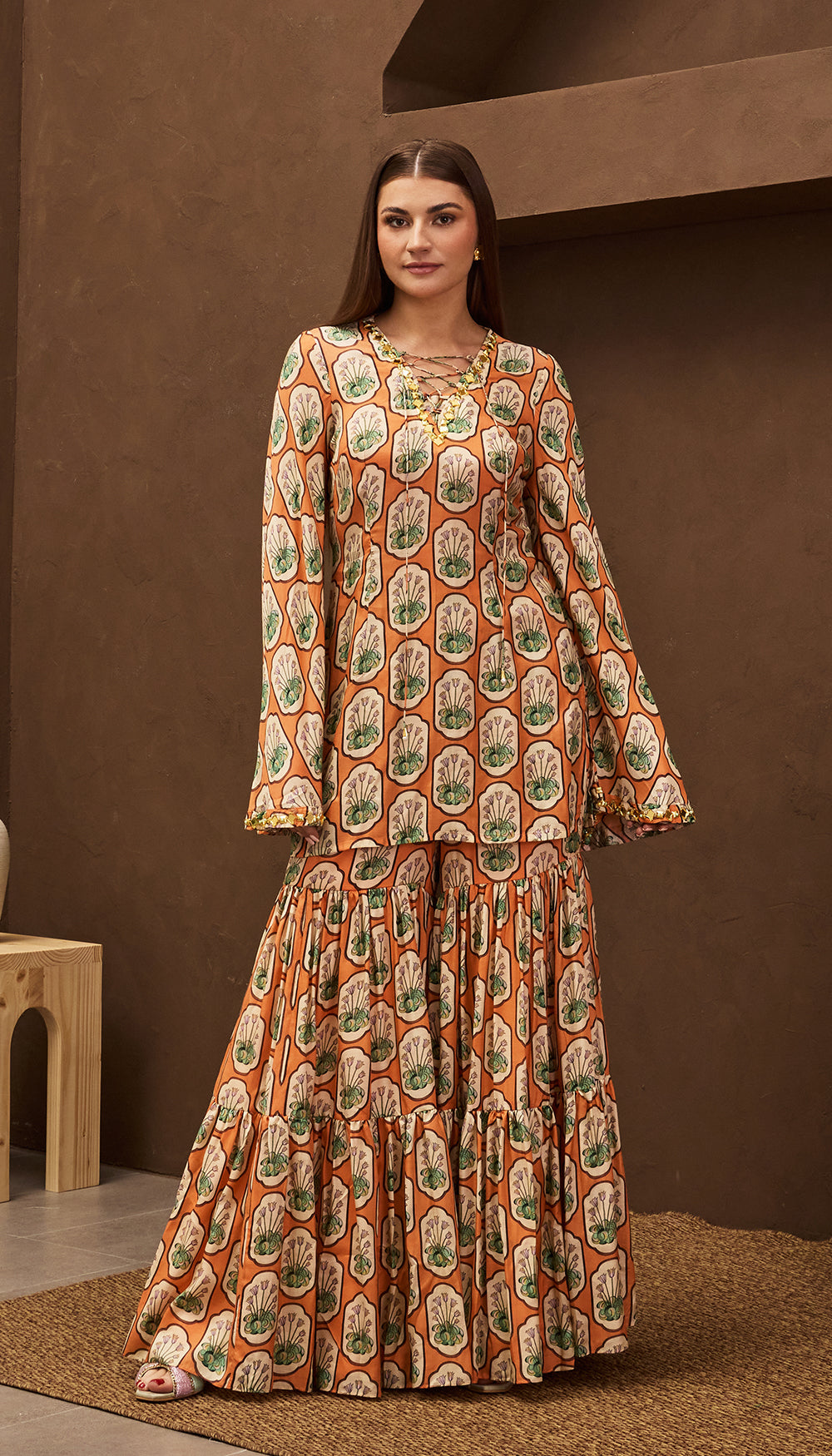 Ginger Spice Kurta Set