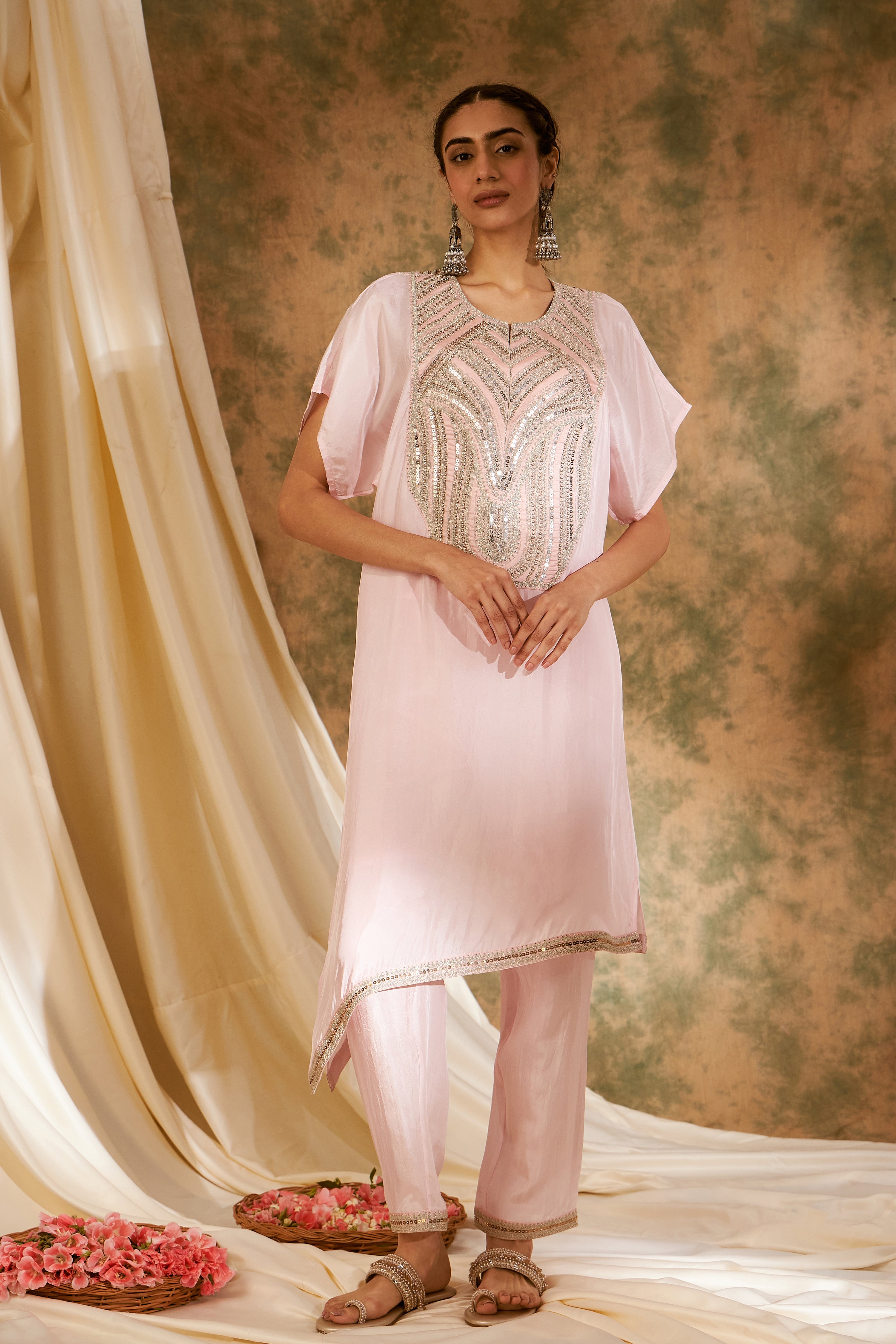 Dori Kaftan With Straight Pants