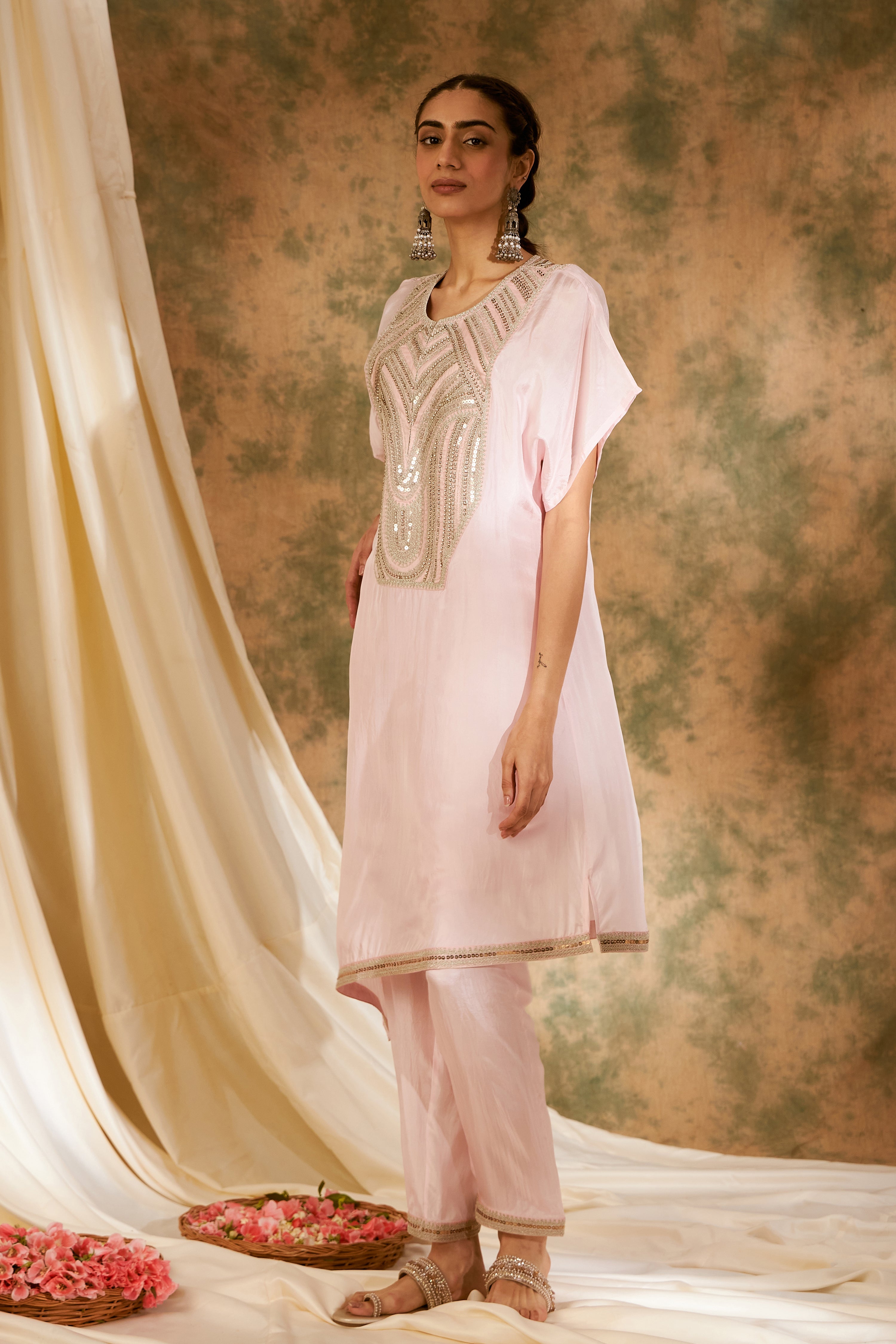 Dori Kaftan With Straight Pants