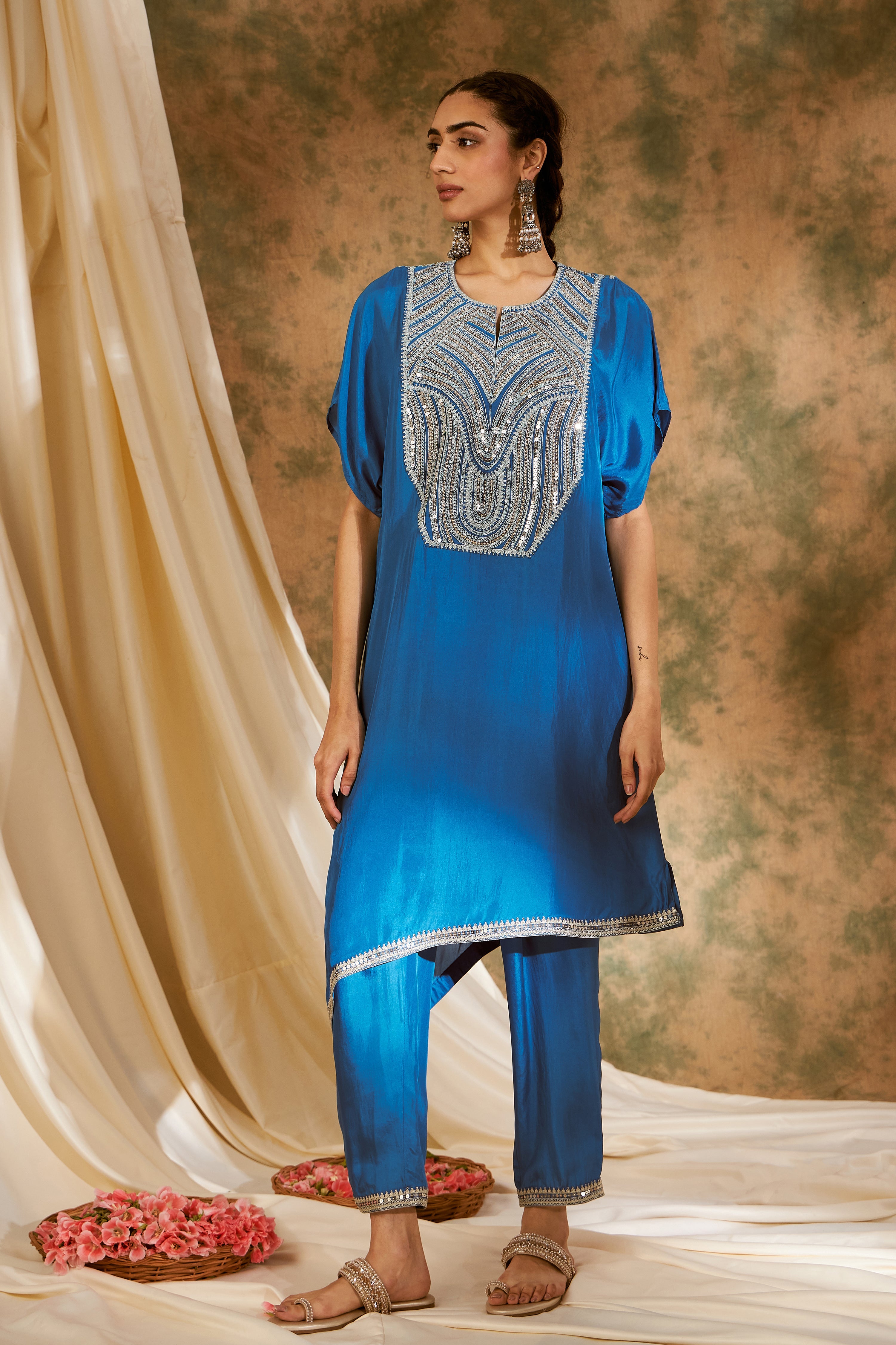 Dori Kaftan With Straight Pants