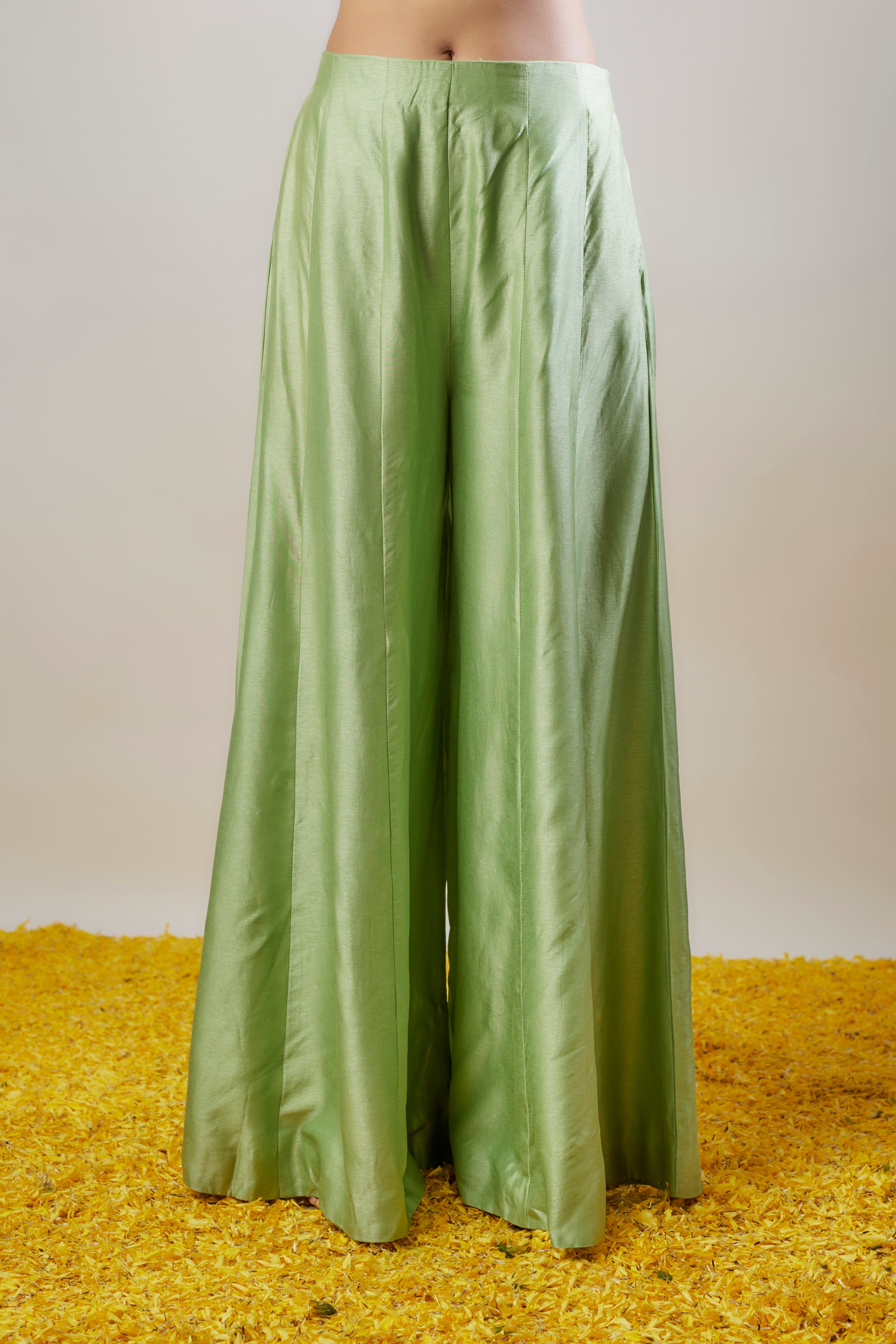 Parul Jacket Pant Set Mint Jacket Multicolour