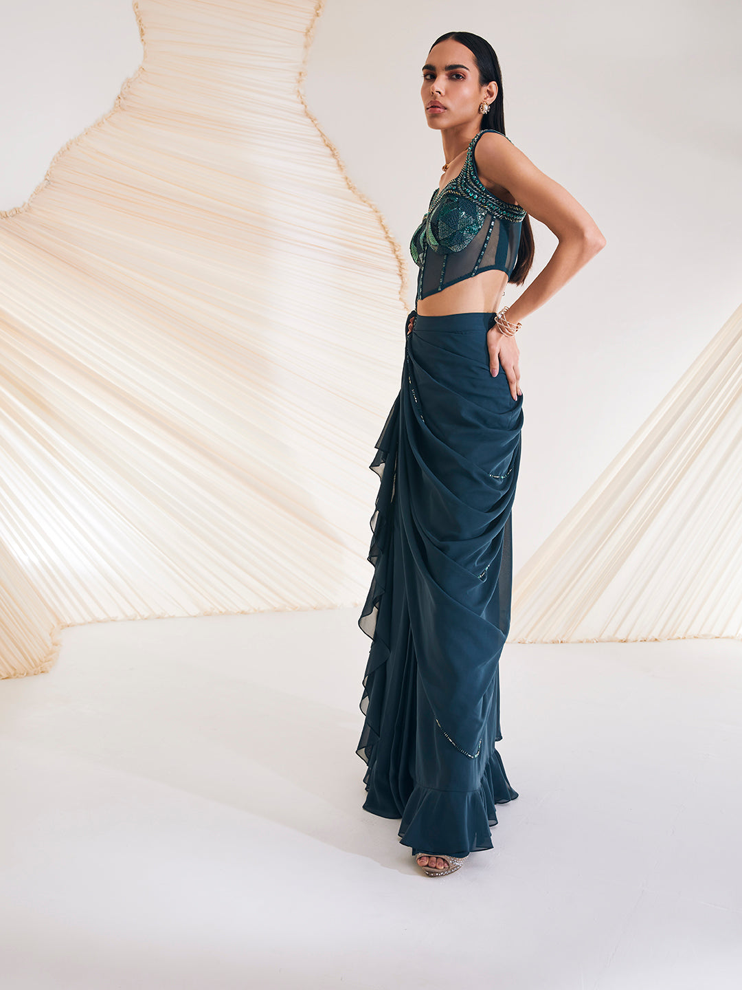 Hertha Saree Set