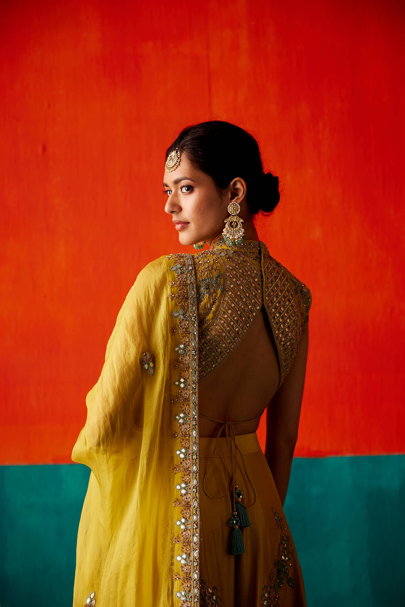 Lime Sharara Set