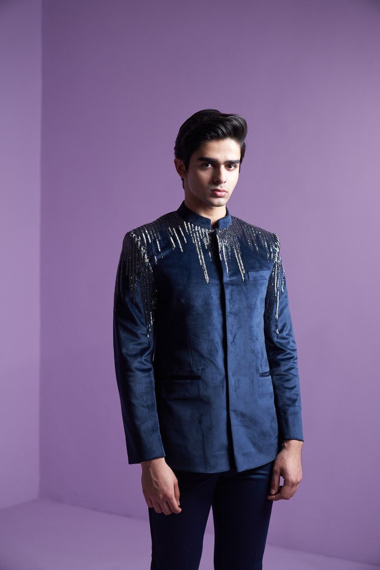 Astral Prism Bandhgala Set