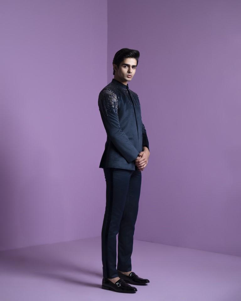 Astral Prism Bandhgala Set