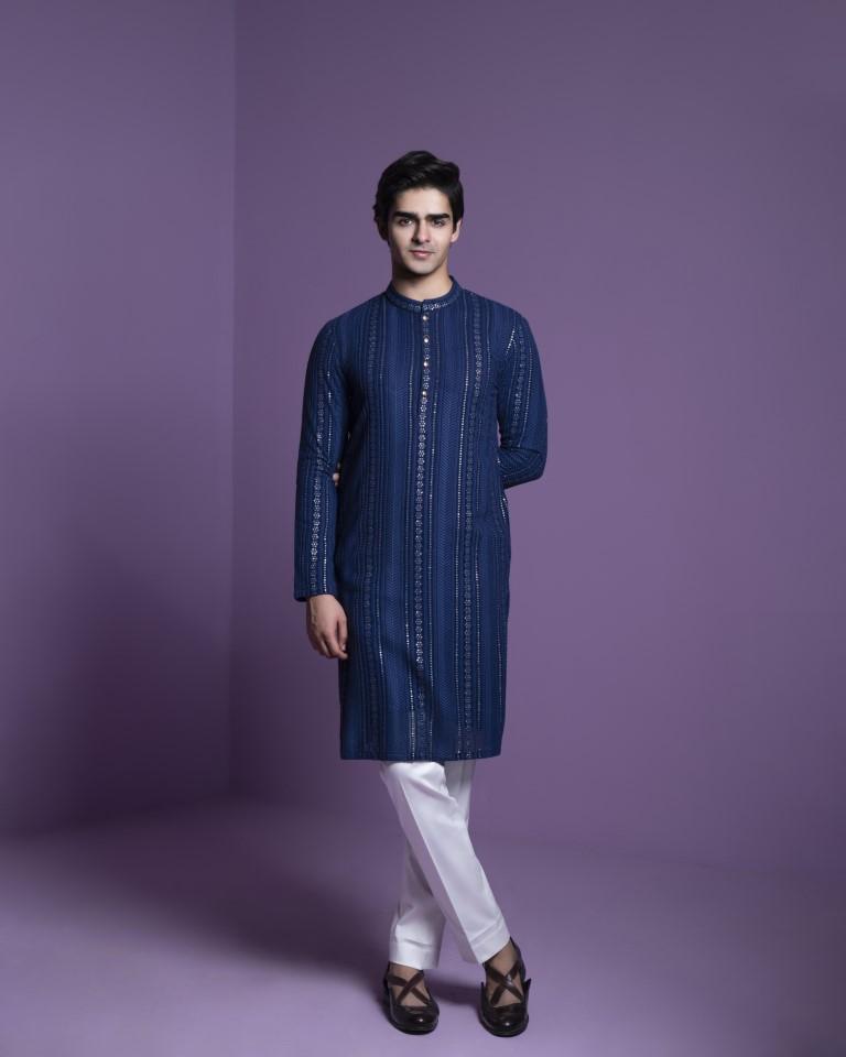Midnight Blue Kurta Set
