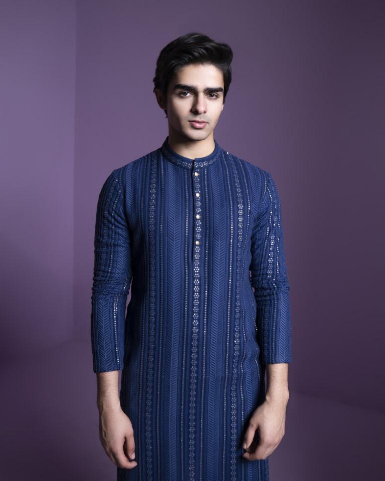 Midnight Blue Kurta Set