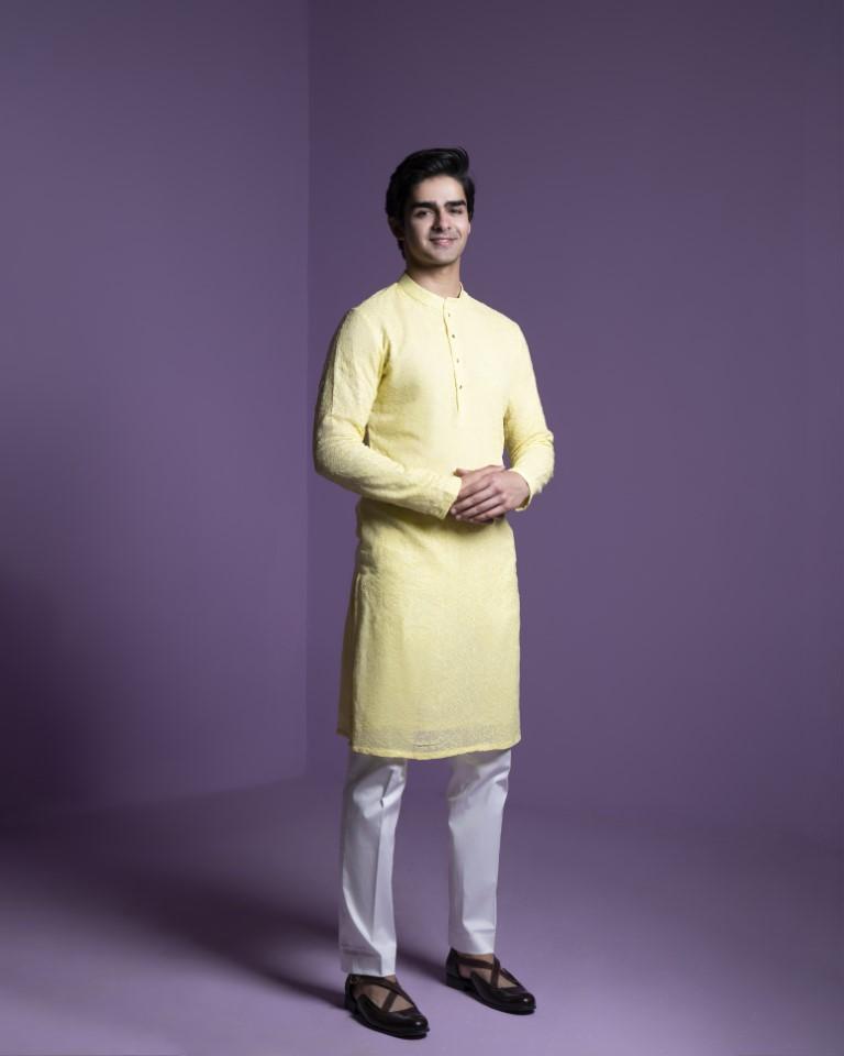 Lemon Yellow Kurta Set