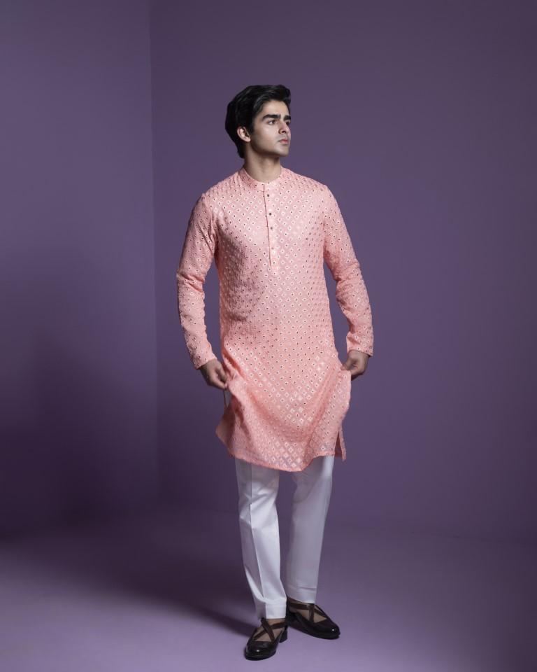 Coral Kurta Set