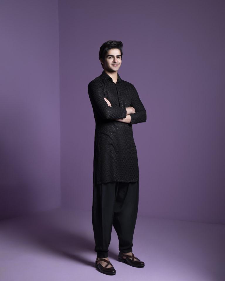 Black Kurta Set