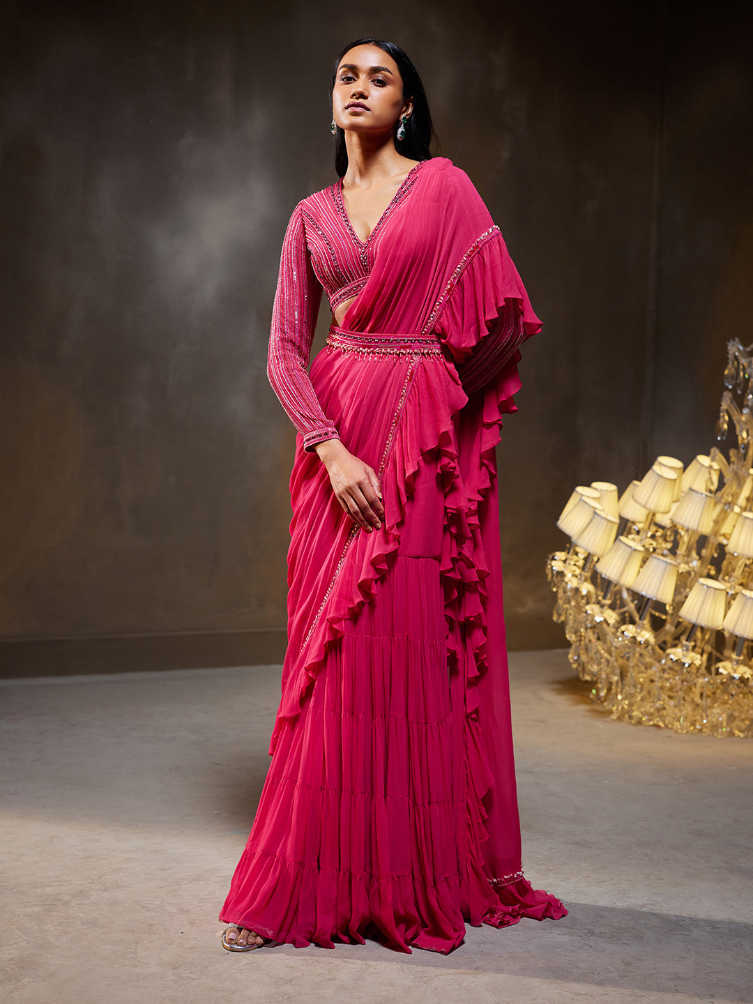 Elsa Saree Set