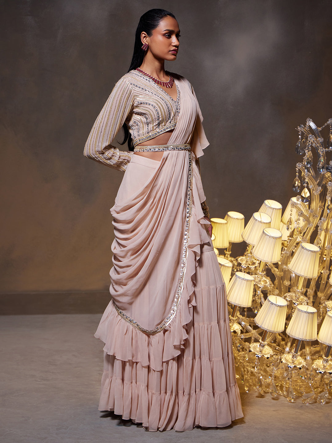 Elsa Saree Set