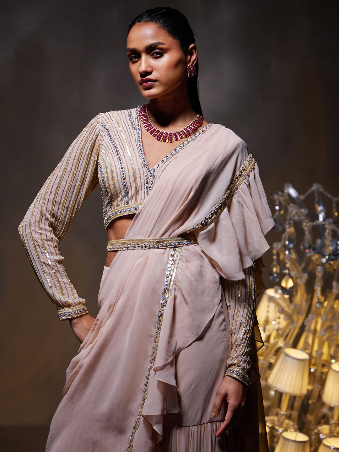 Elsa Saree Set