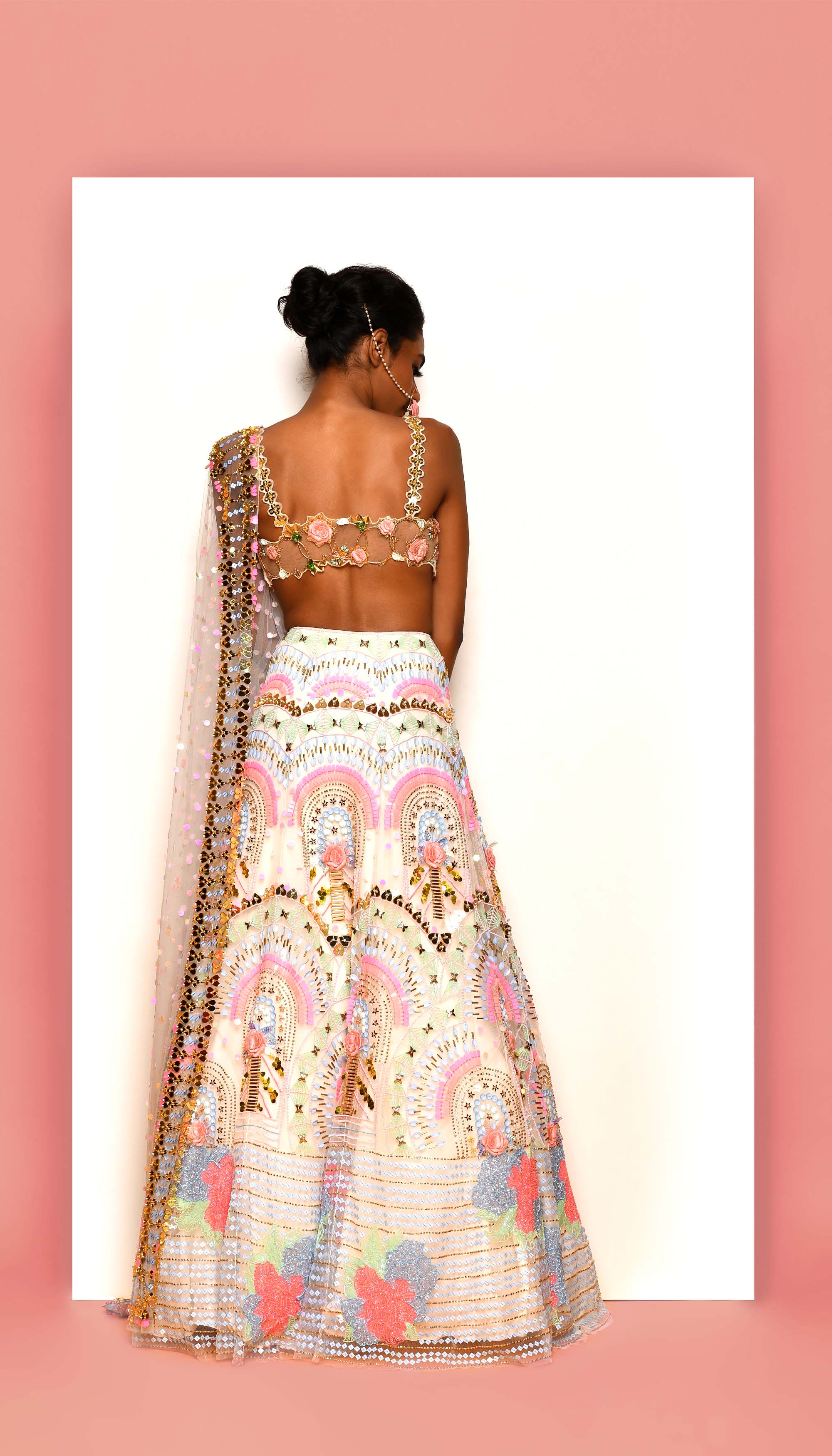 Daisy Dove - Ivory Embellished Full Lehenga Set