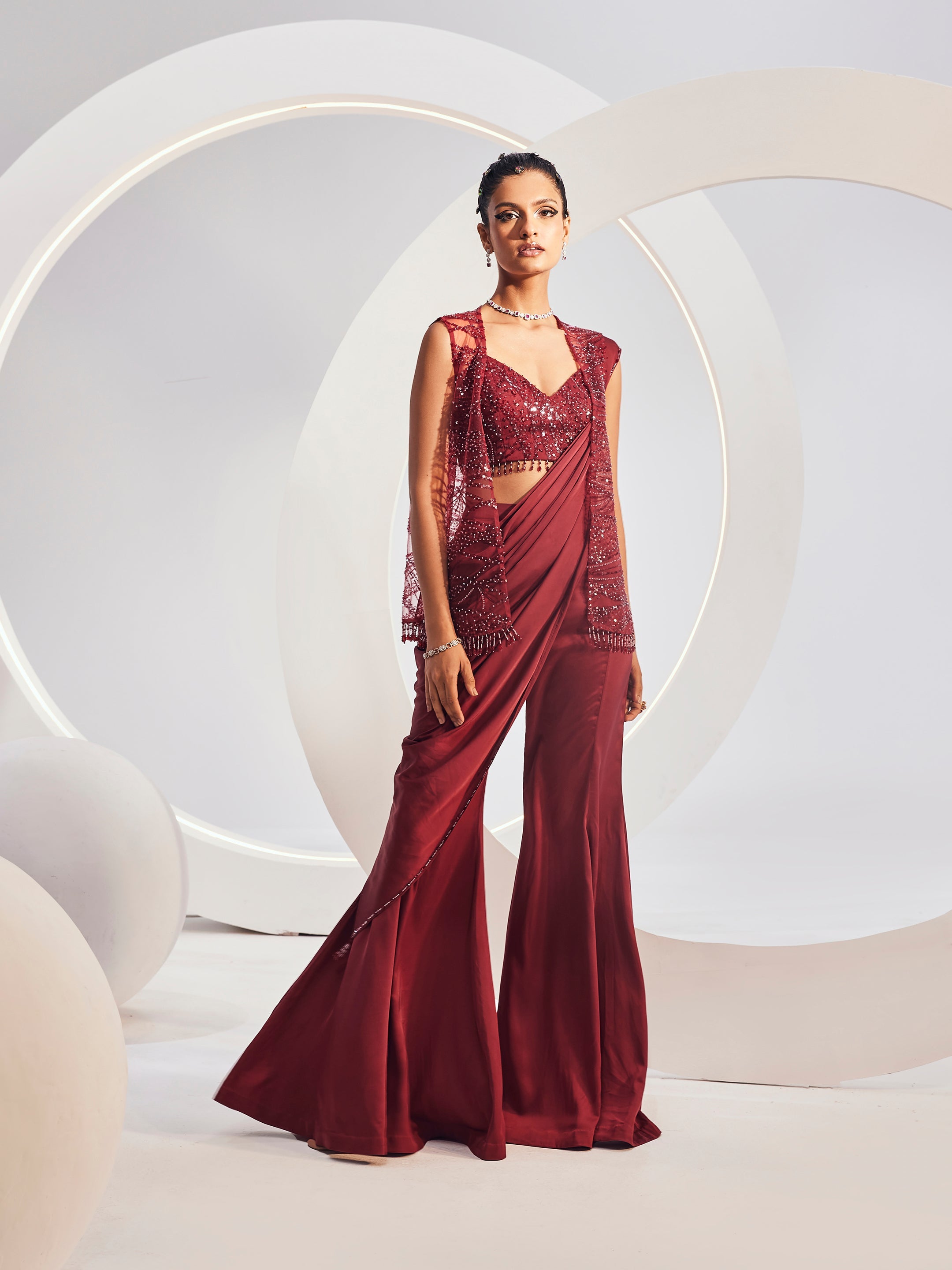 Naida Sharara Saree Set