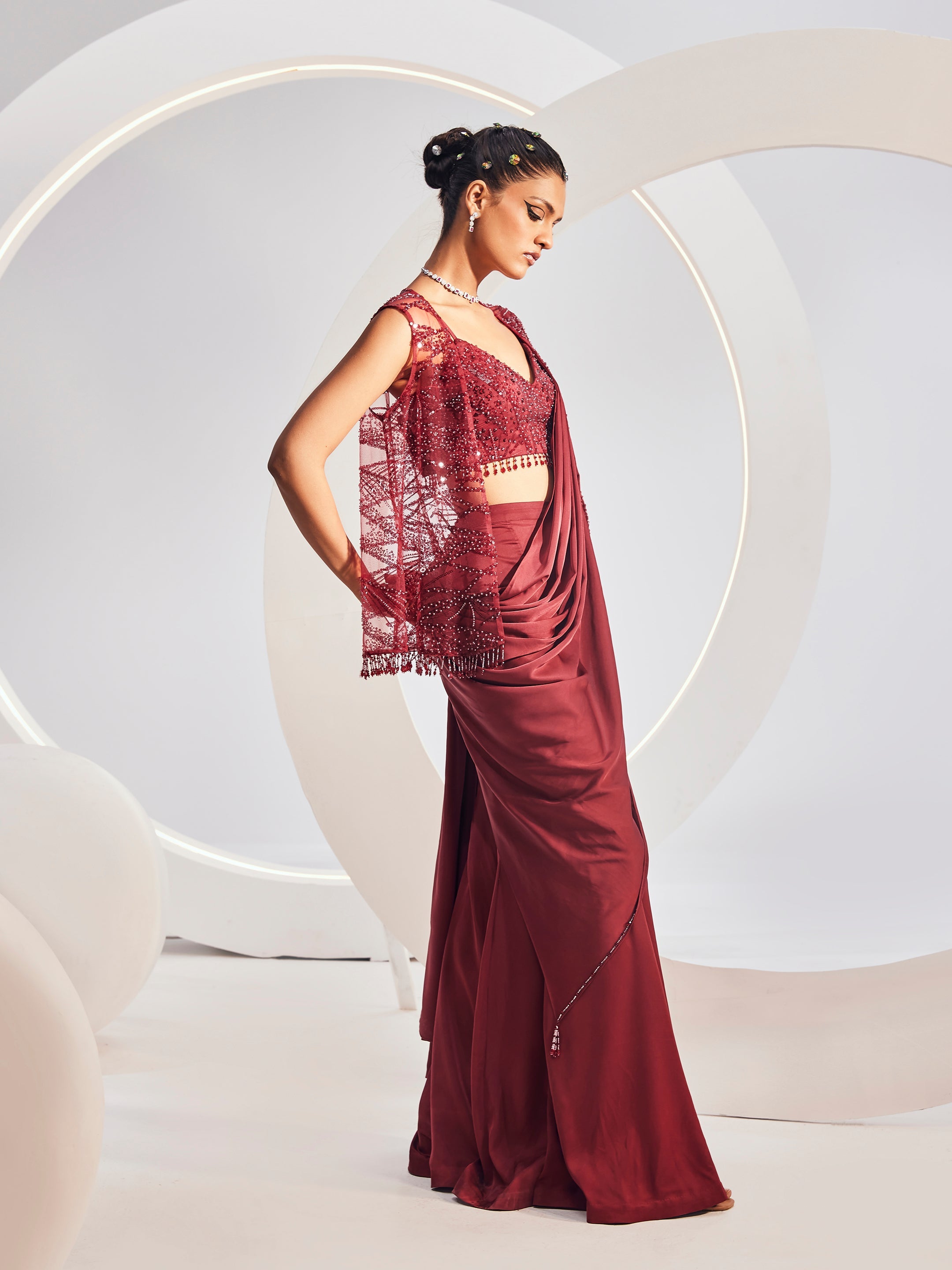 Naida Sharara Saree Set