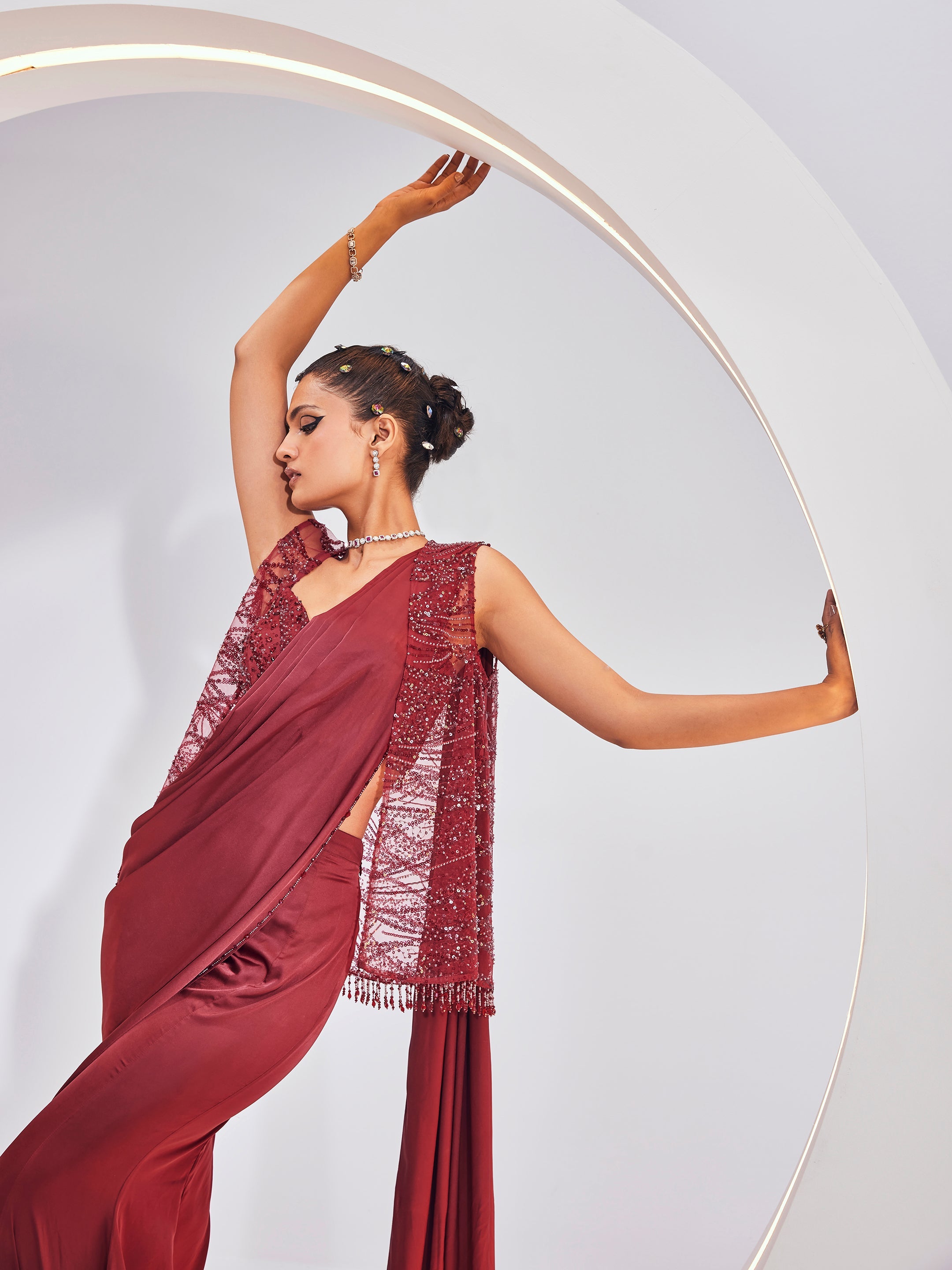 Naida Sharara Saree Set