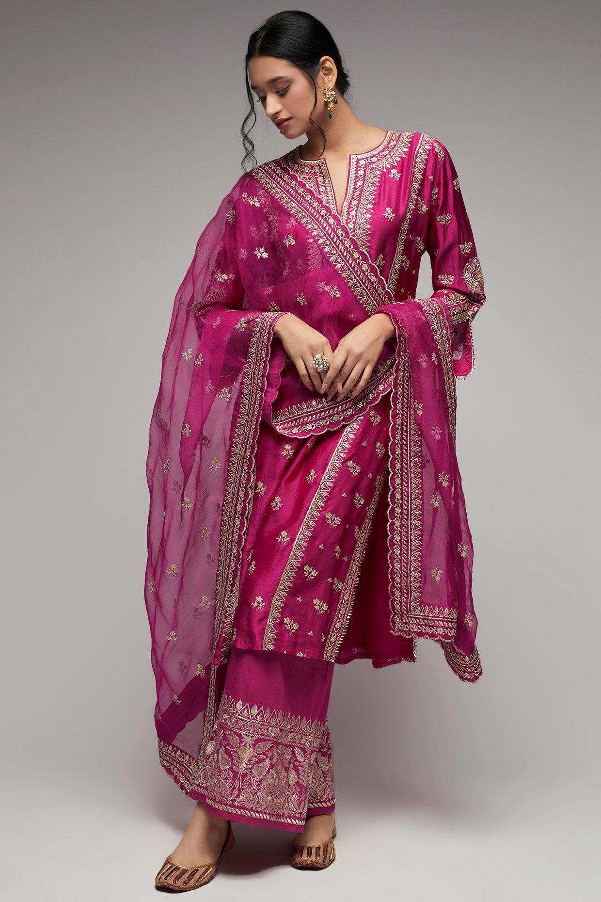 New Rati Pallazo Set Pink