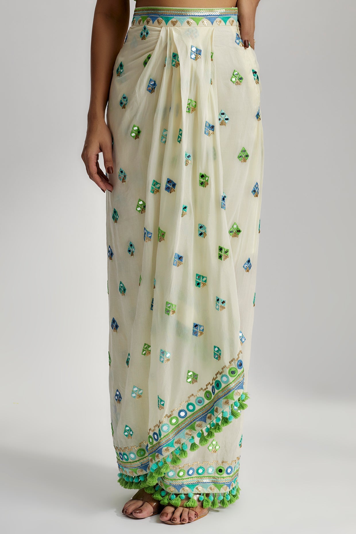 Amina Drape Skirt Set