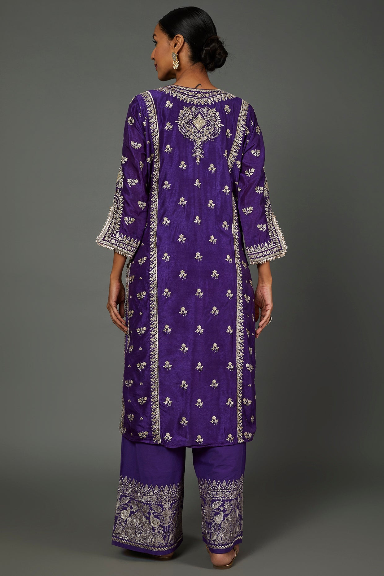 New Rati Pallazo Set Purple