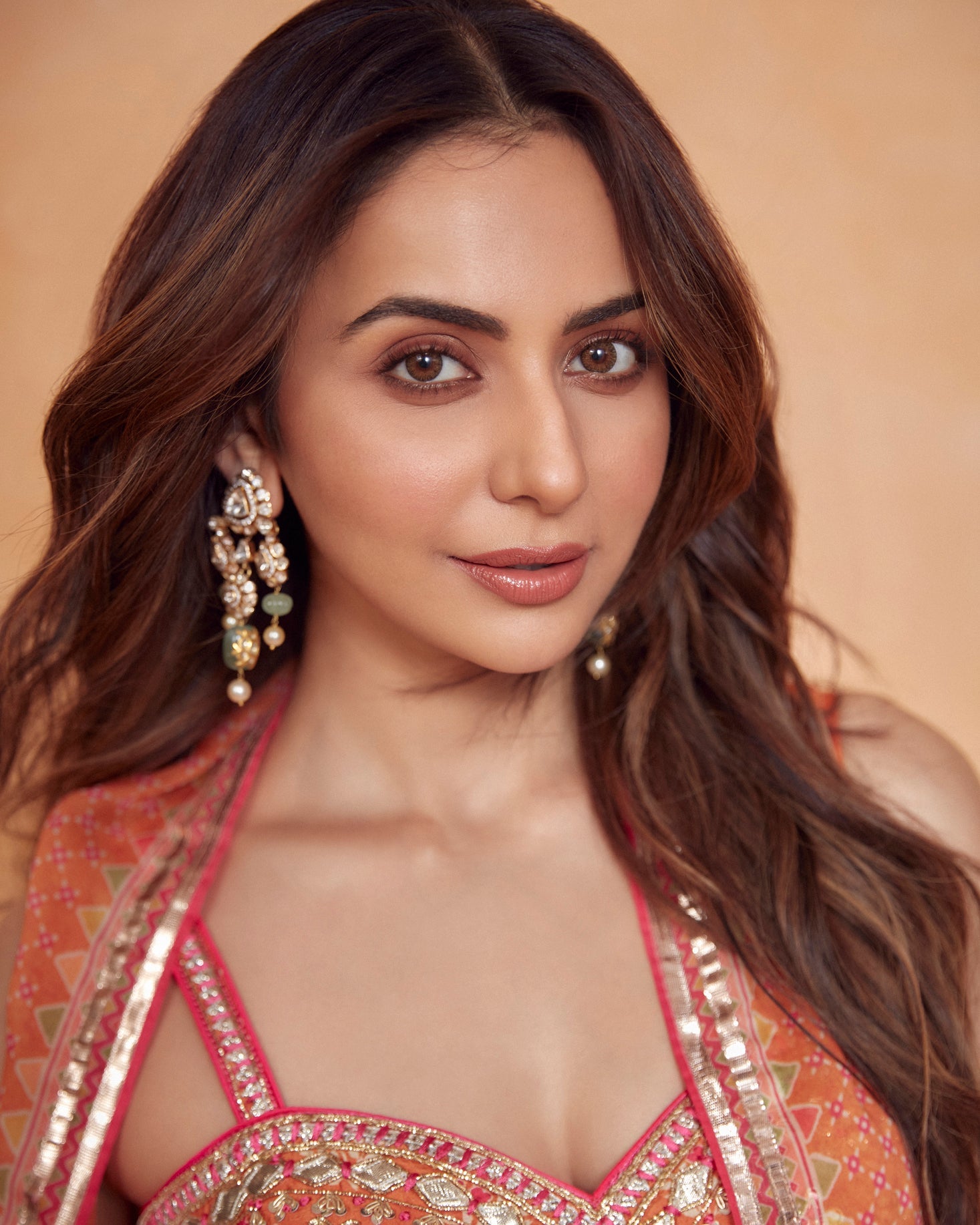 Rakulpreet Singh In Tilla Panel Pant With Cape