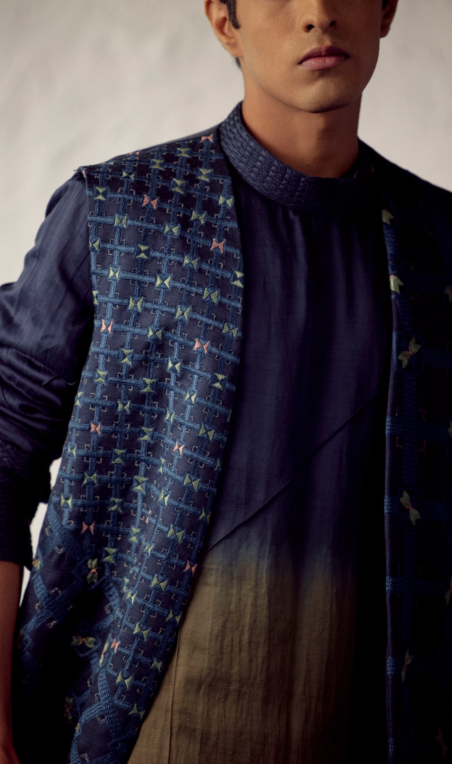 Olive Ombre Kurta Set