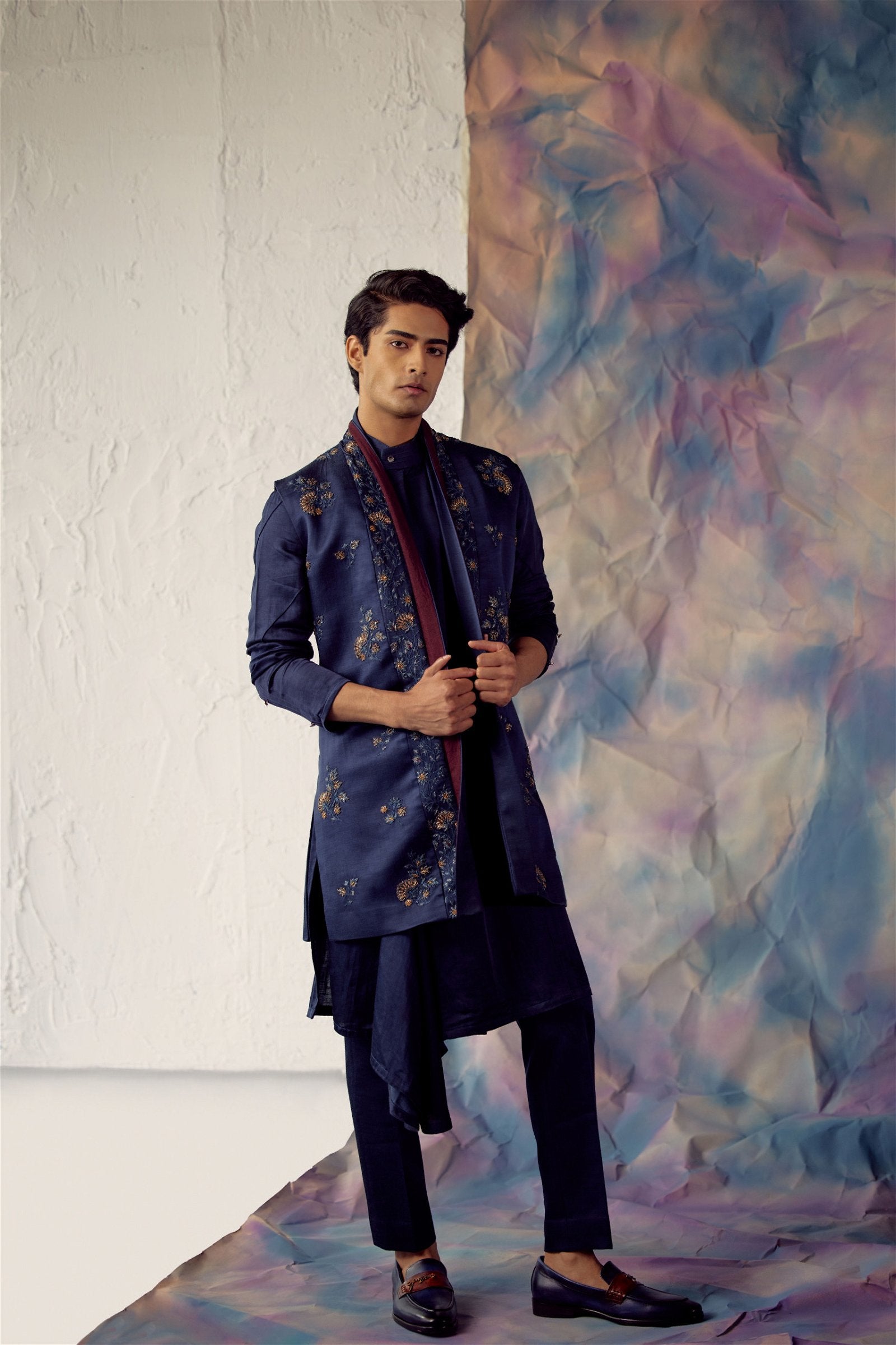 Space Blue Shrug Set