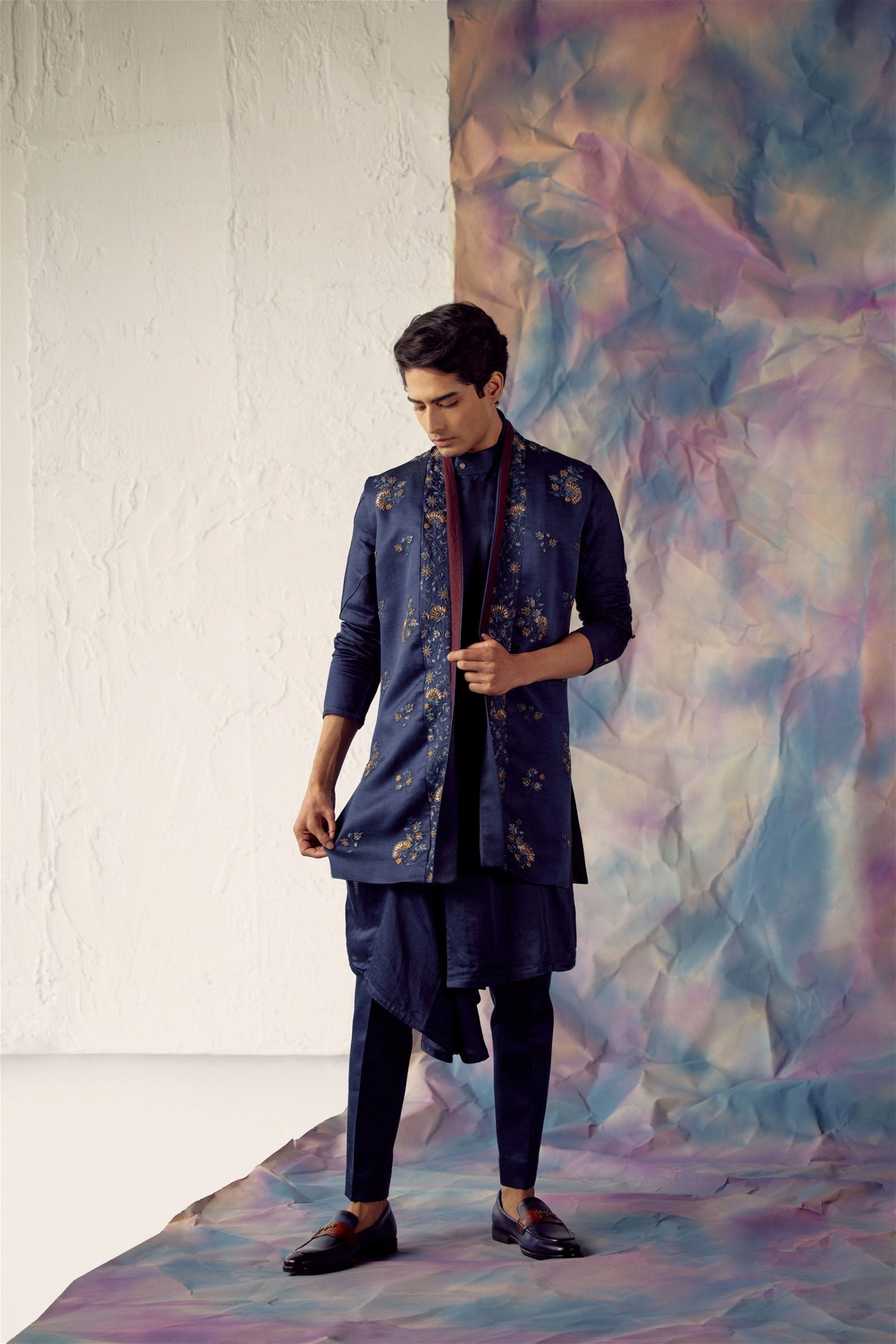 Space Blue Shrug Set