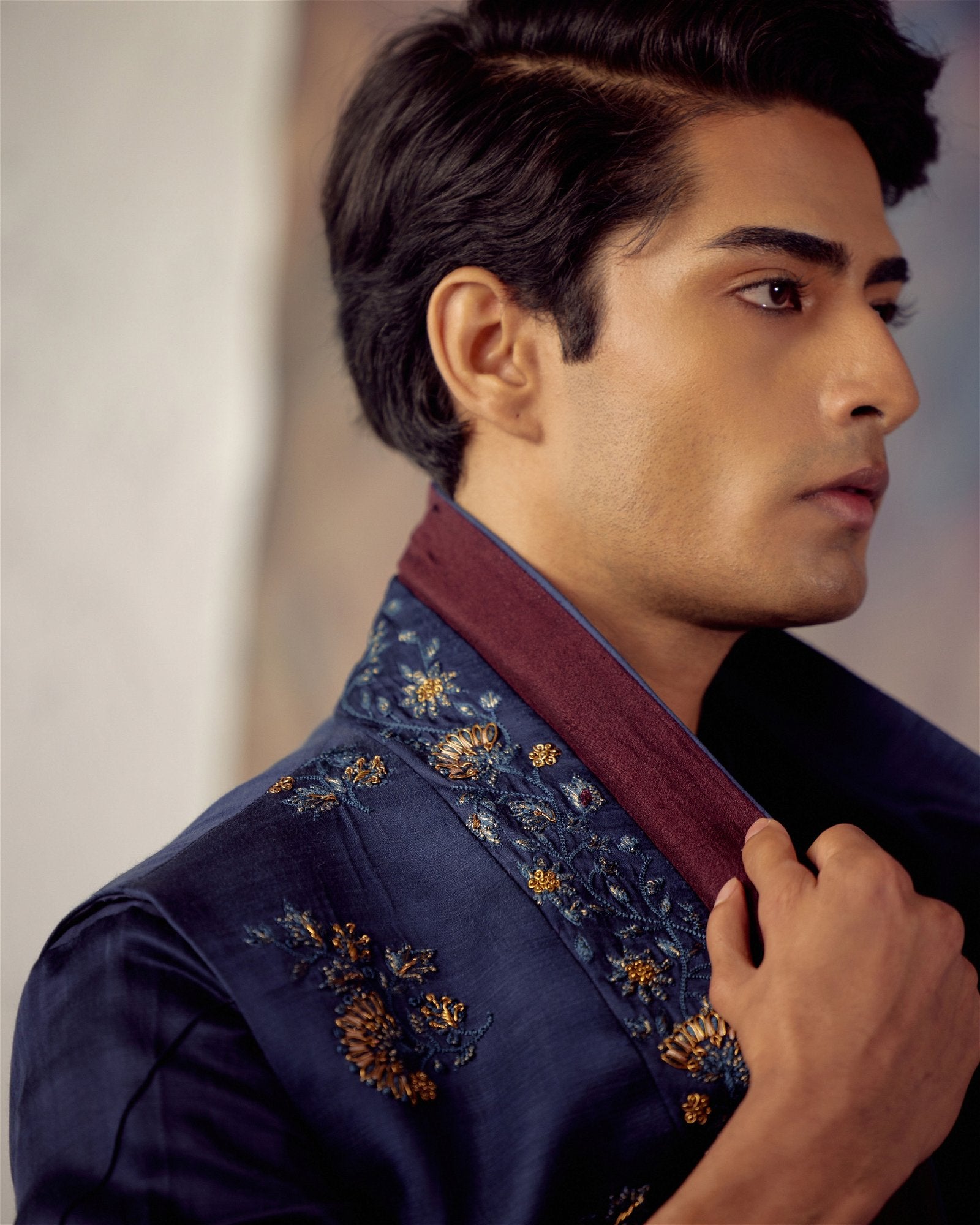 Space Blue Shrug Set