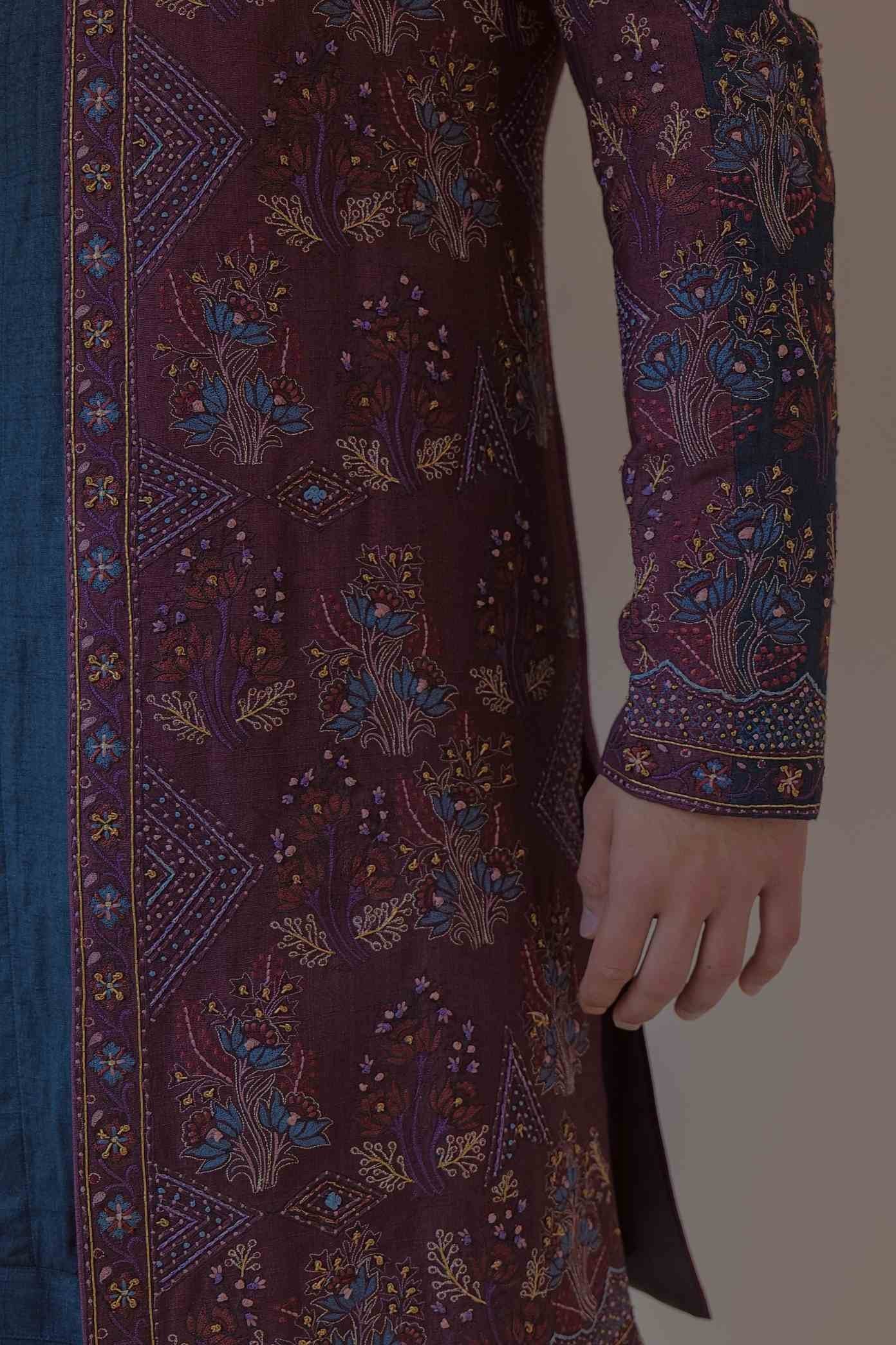 Midnight And Wine Contemporary Jacket Set