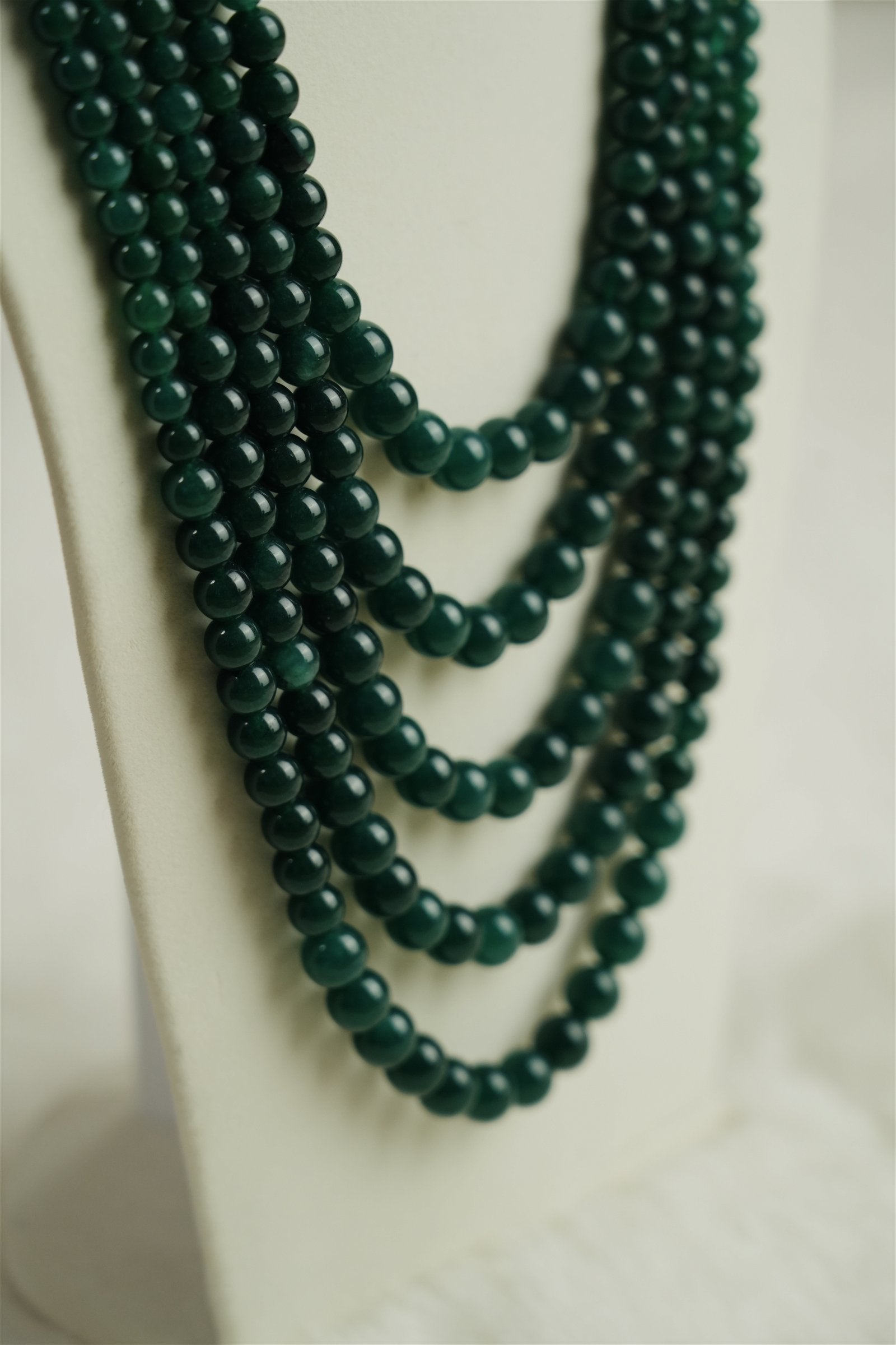 Layered Emereld Mala