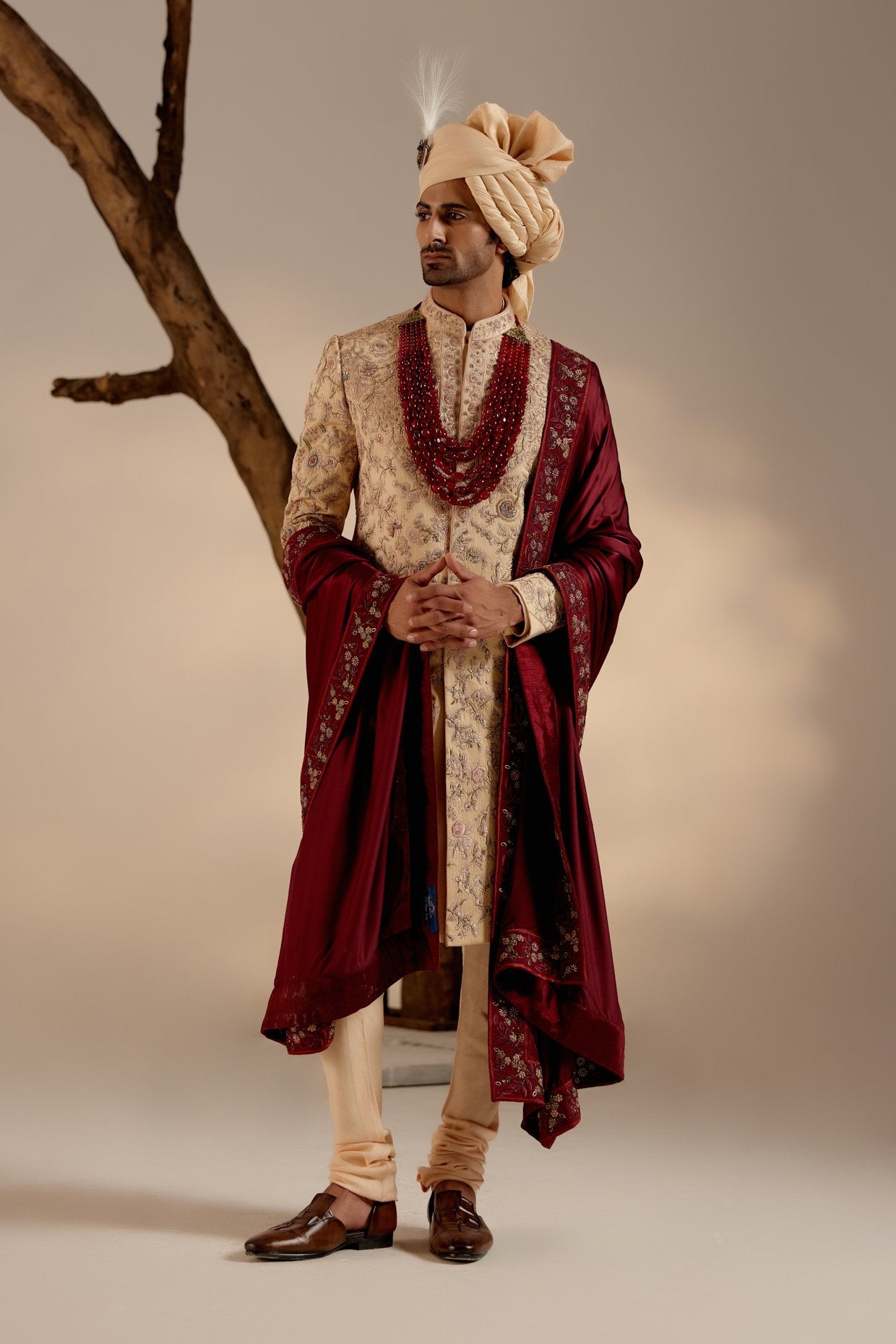 Pale Gold Sherwani