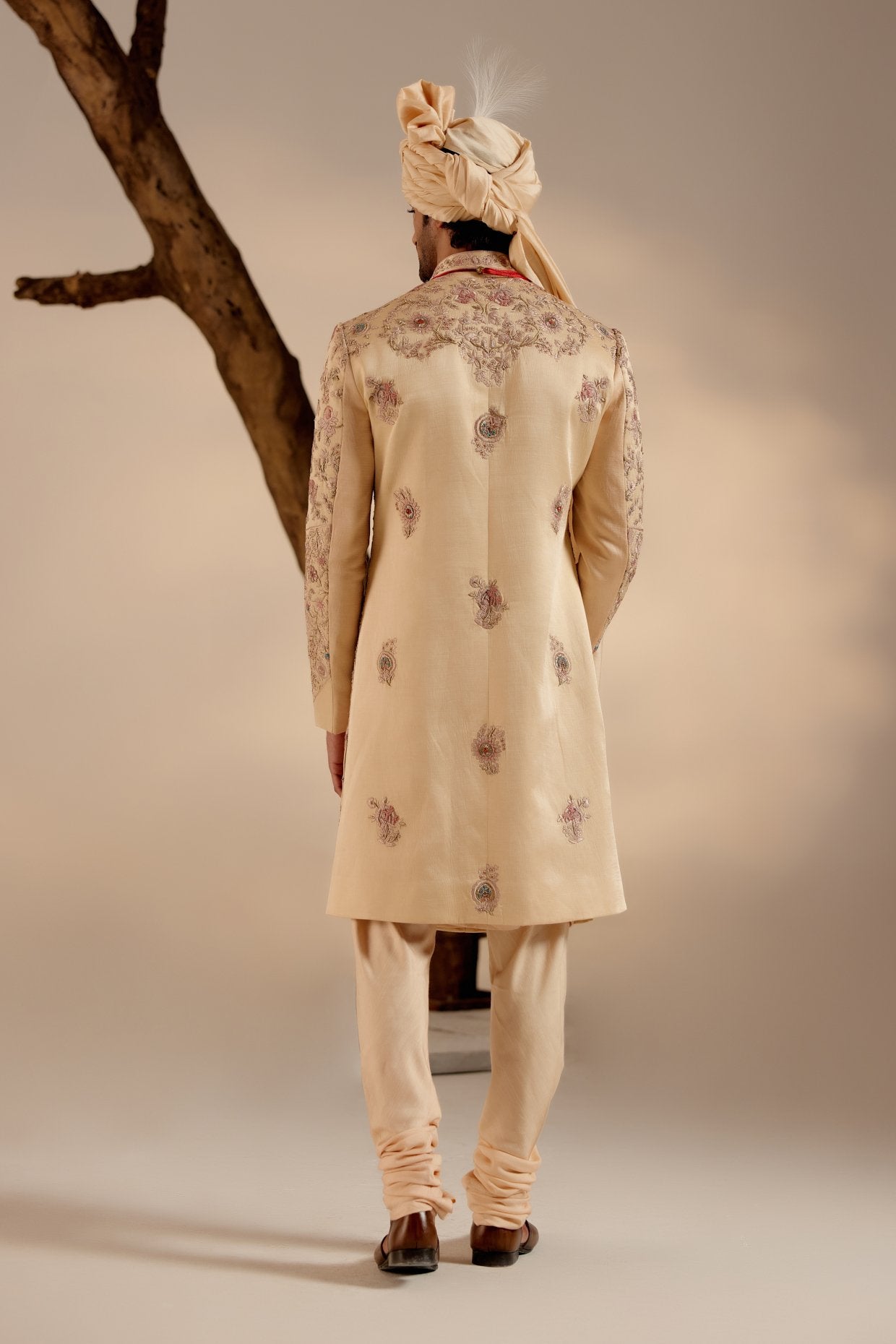 Pale Gold Sherwani