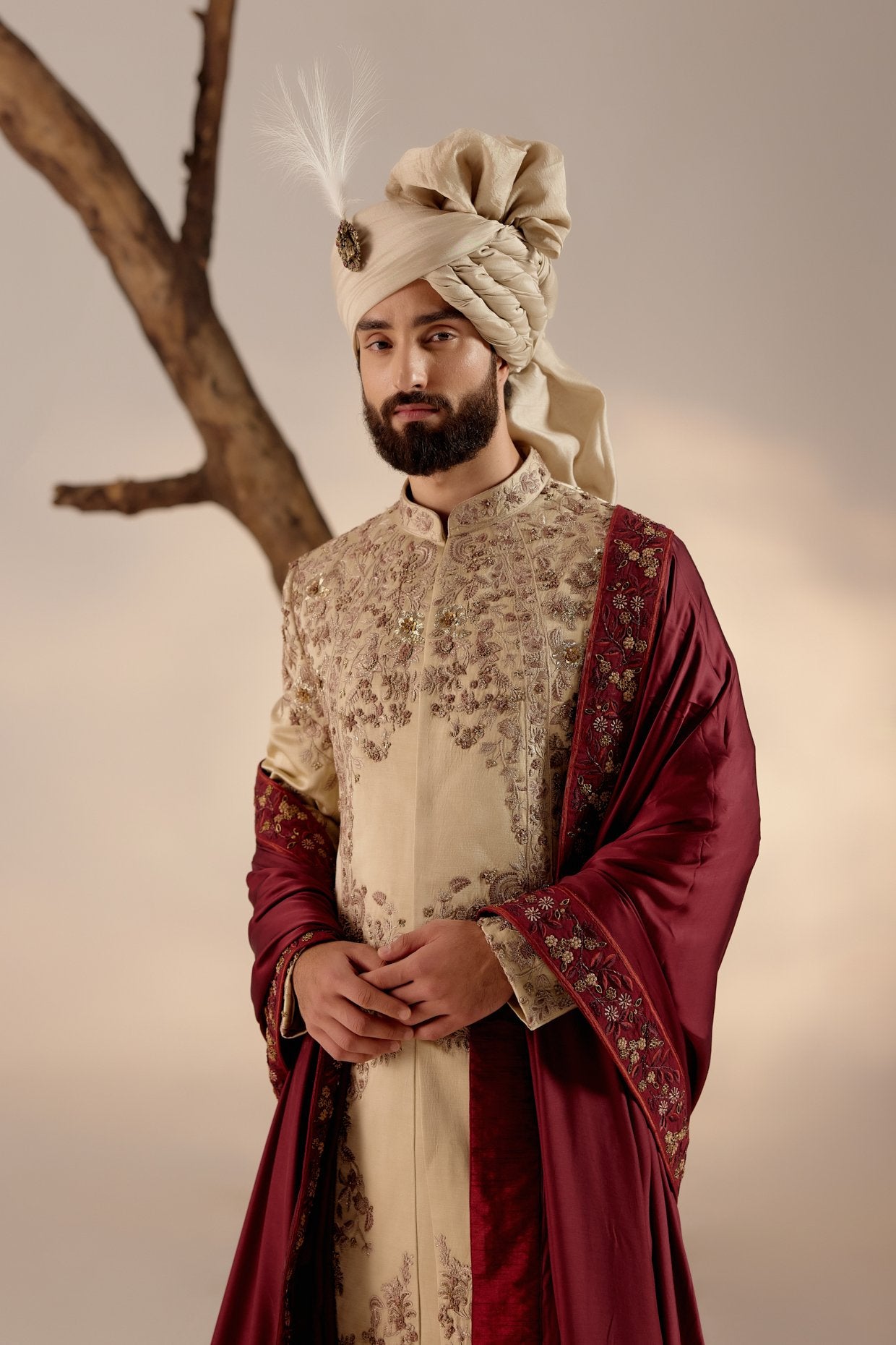 Sand Ridge Sherwani Set