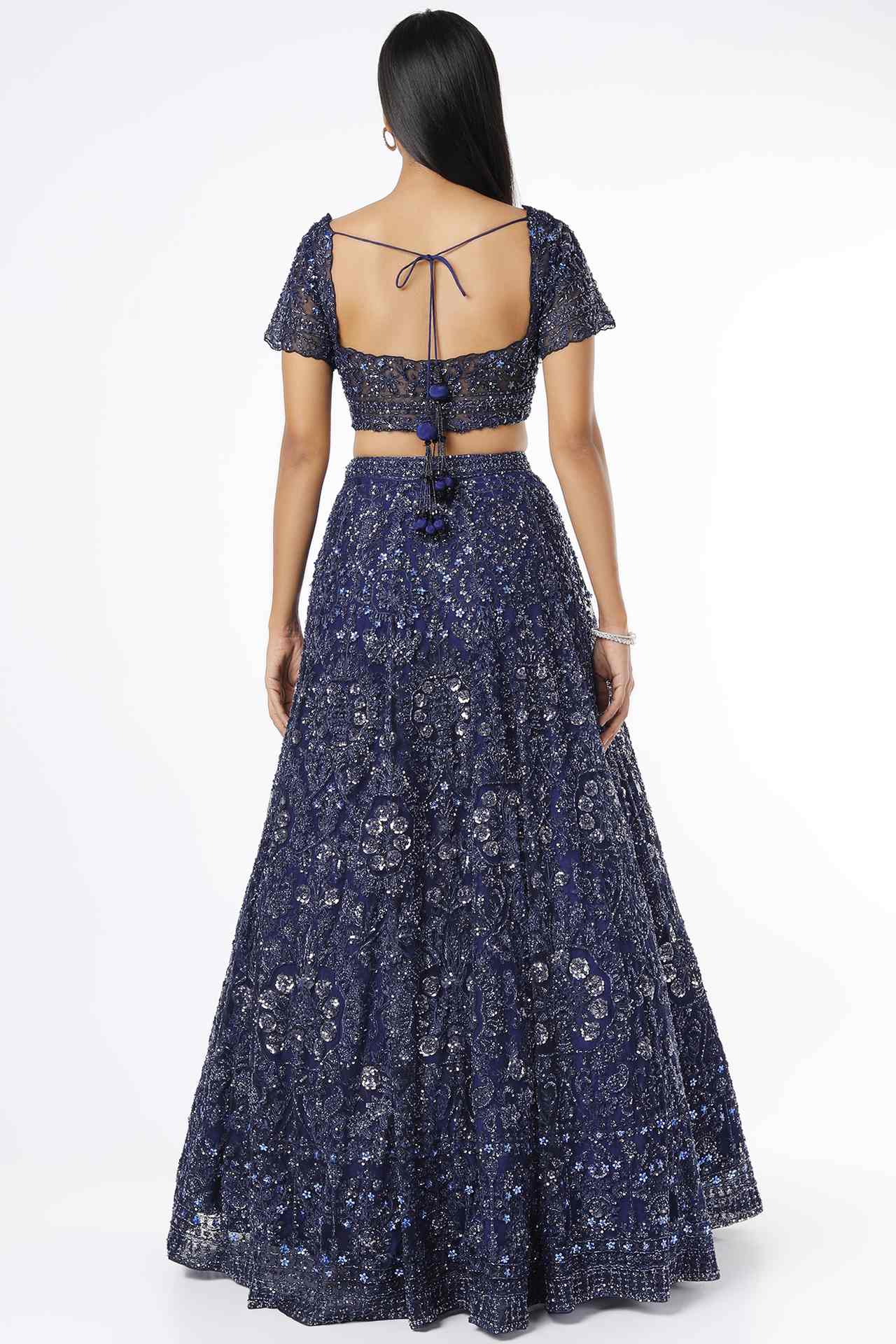 Midnight Blue Embellished Lehenga Set