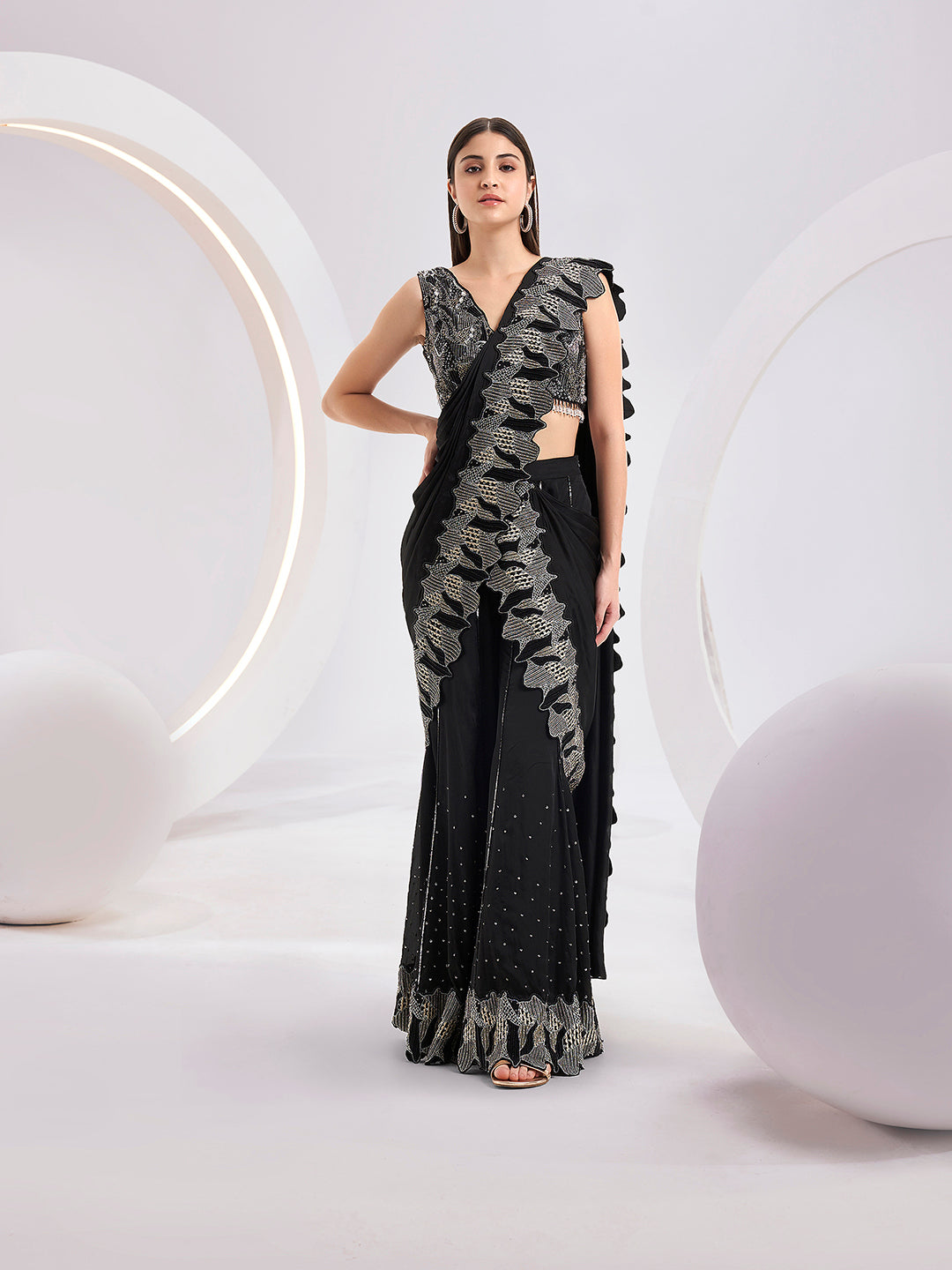Delora Sharara Saree Set