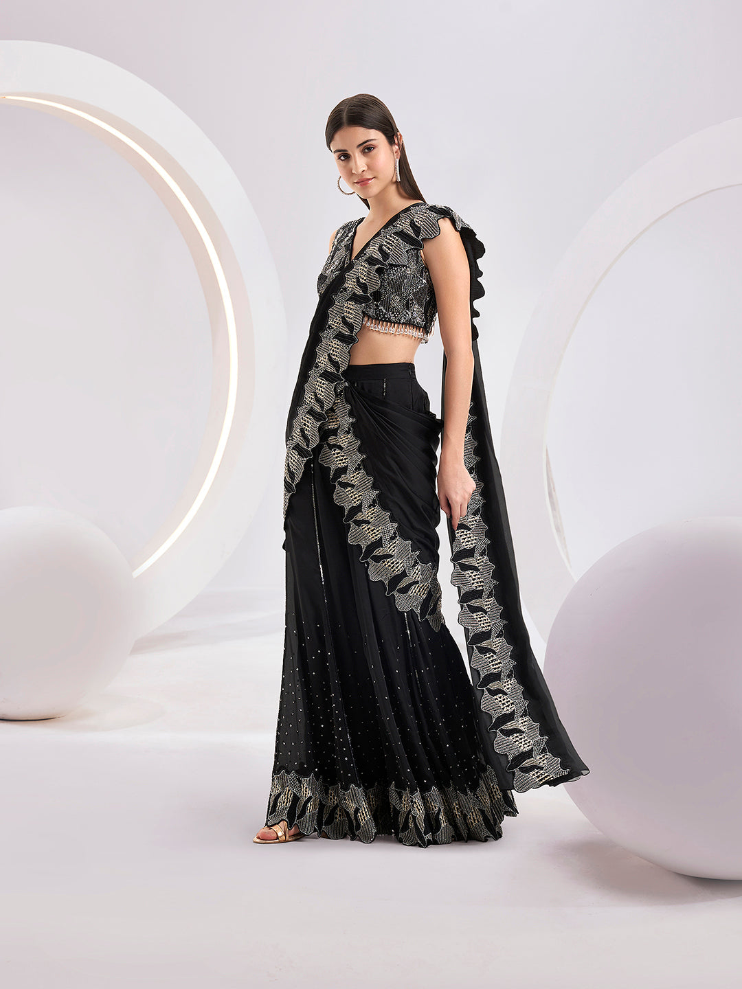 Delora Sharara Saree Set