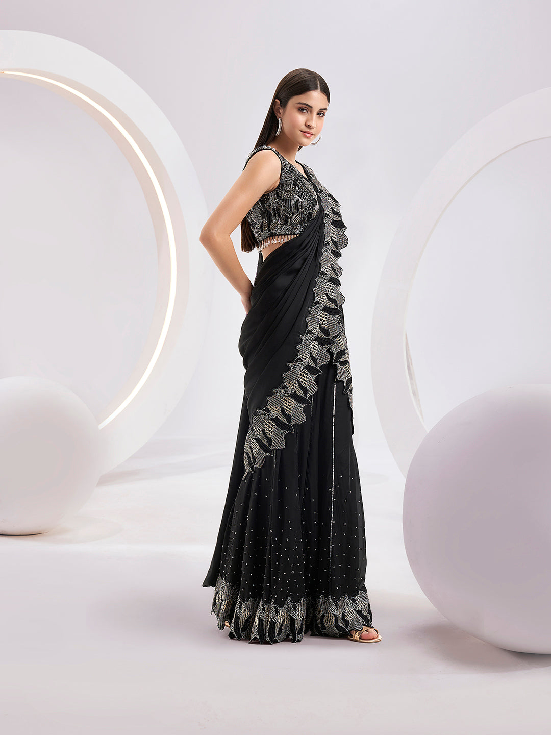 Delora Sharara Saree Set