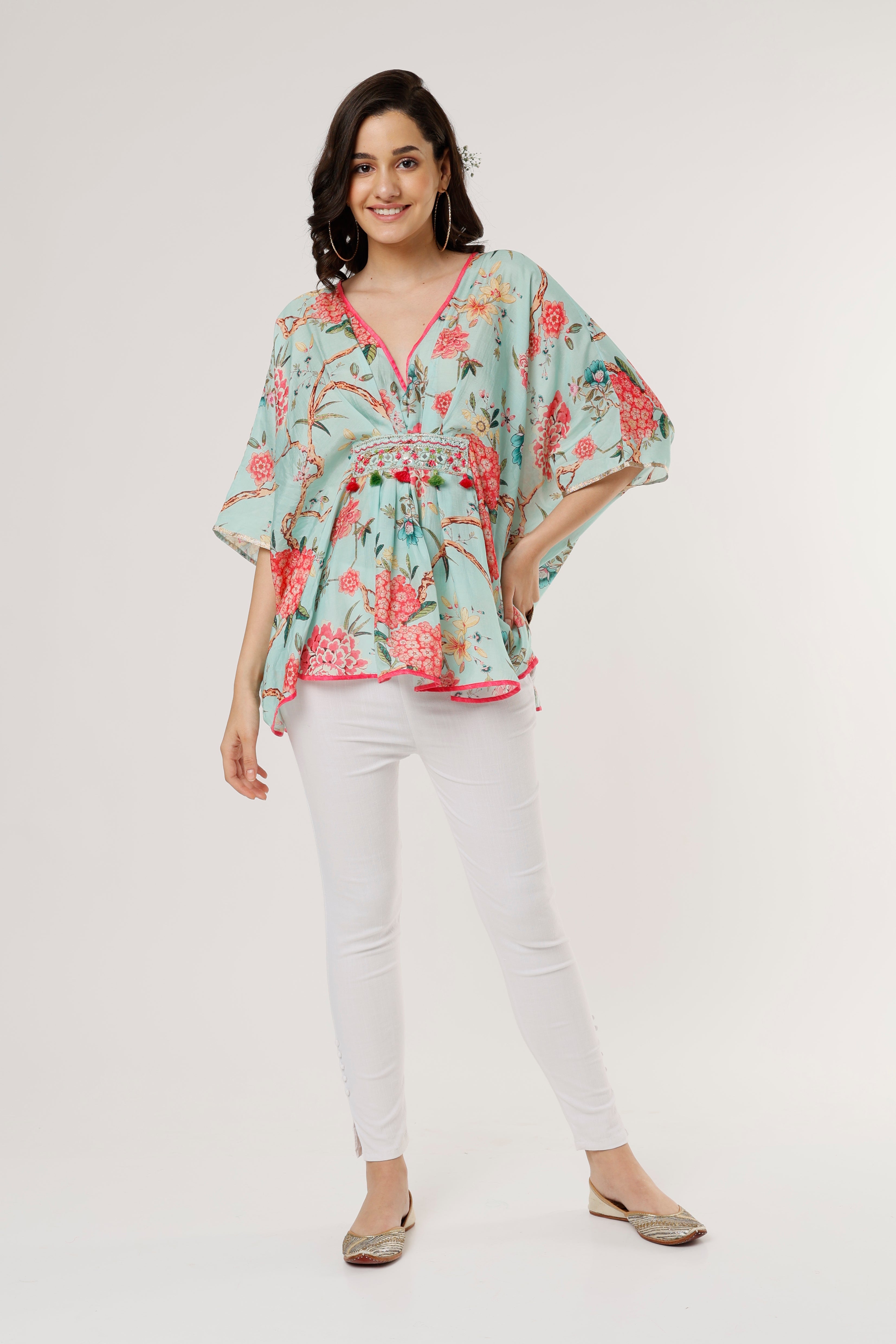 Navya Kaftan Azure Blue