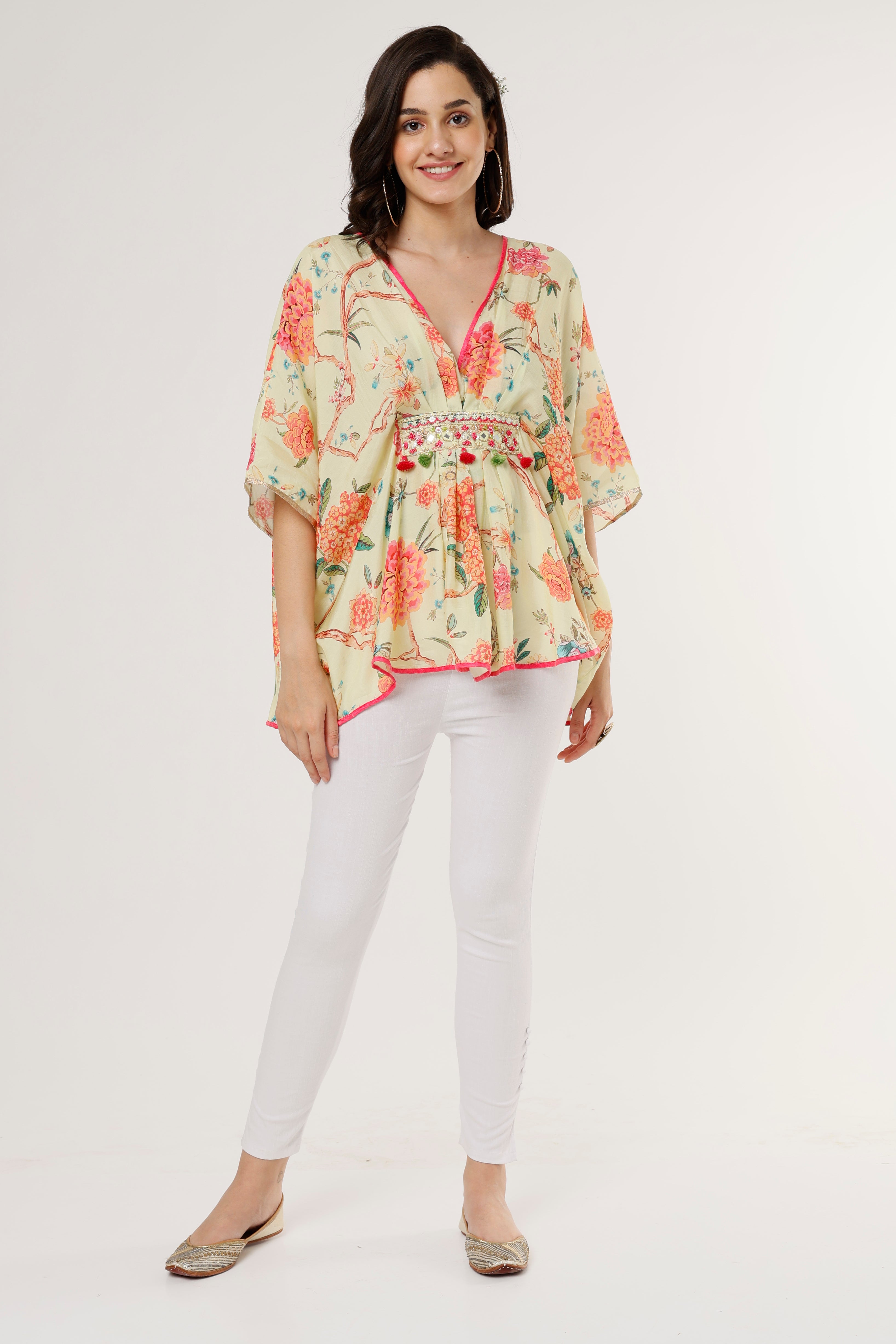 Navya Kaftan Sunshine Yellow