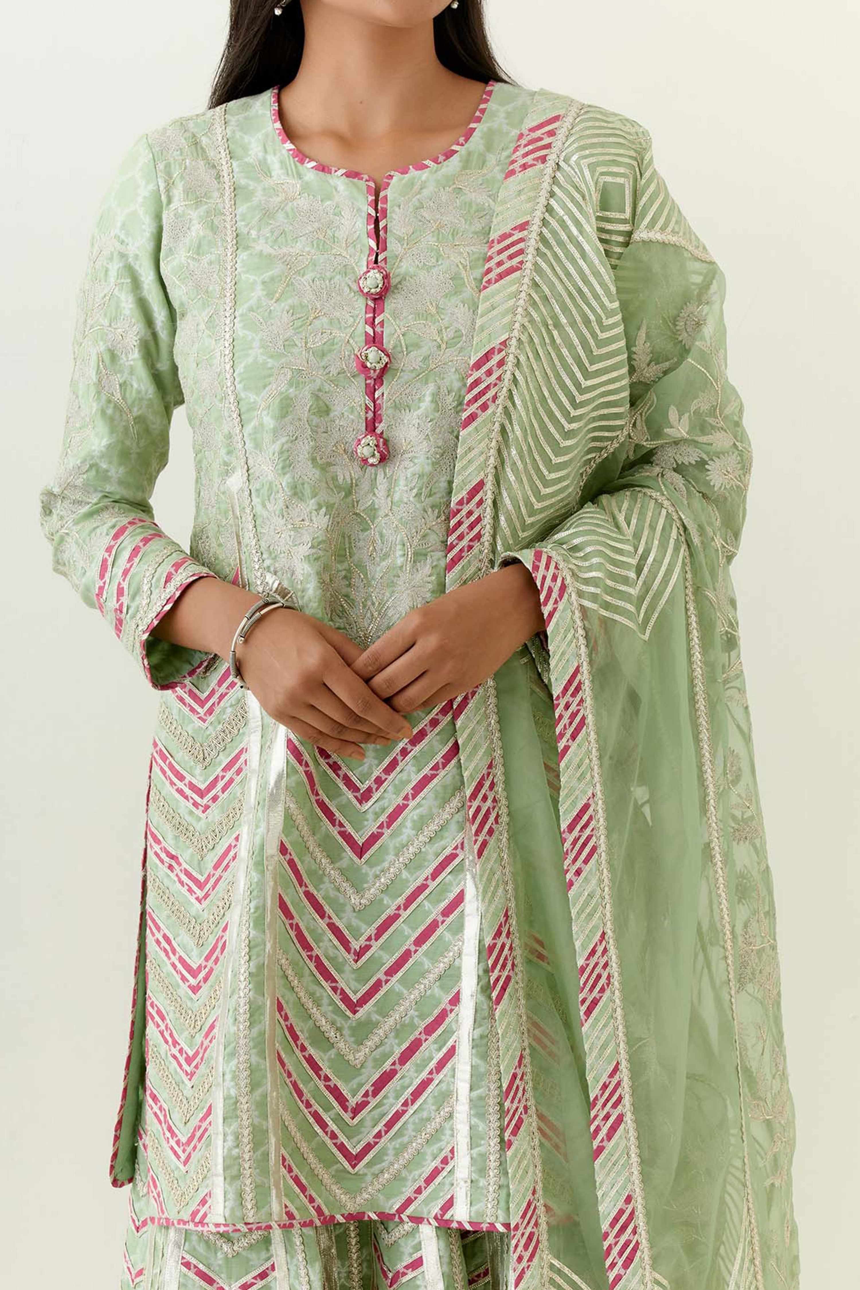 Aleena Short Kurta & Sharara