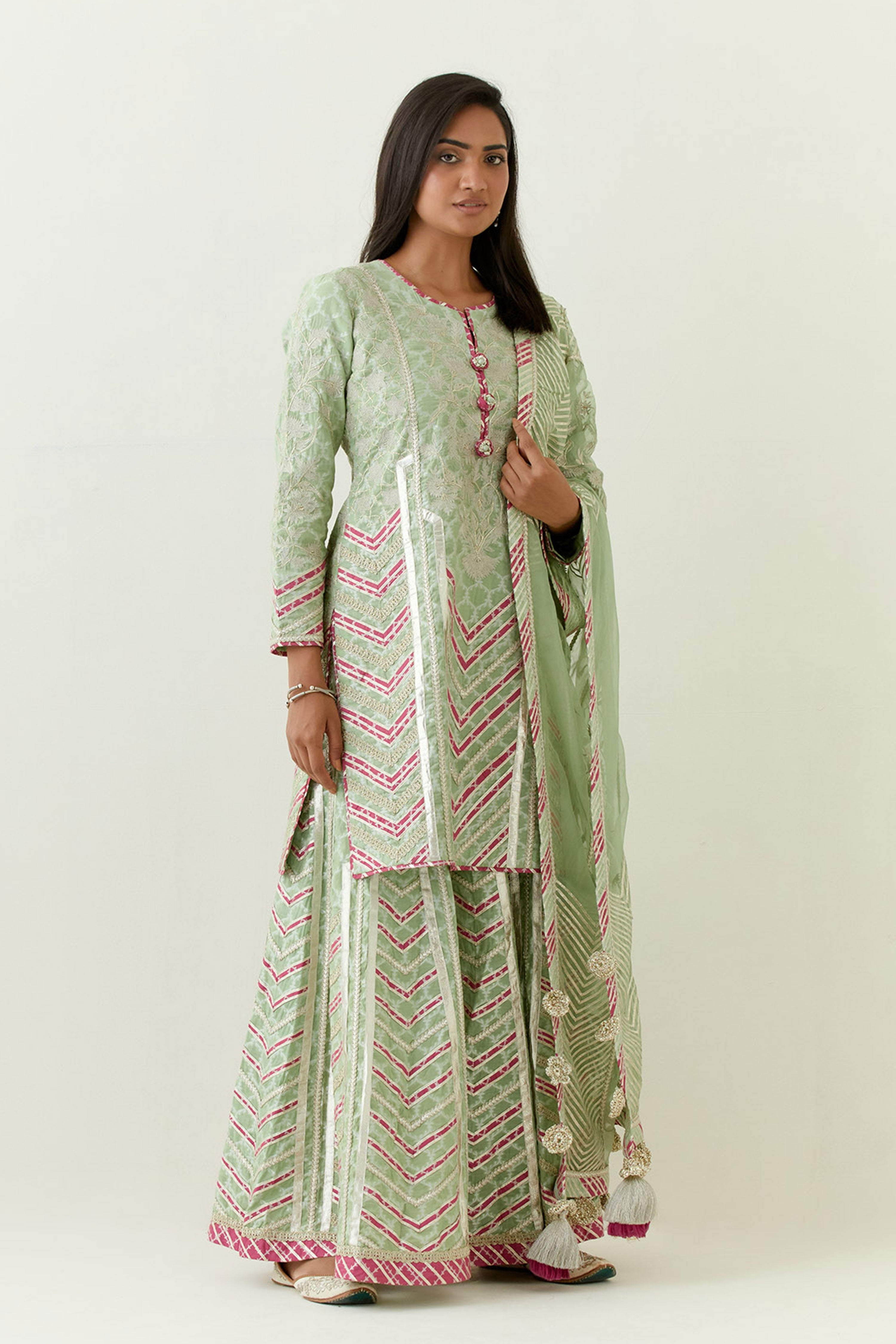 Aleena Short Kurta & Sharara