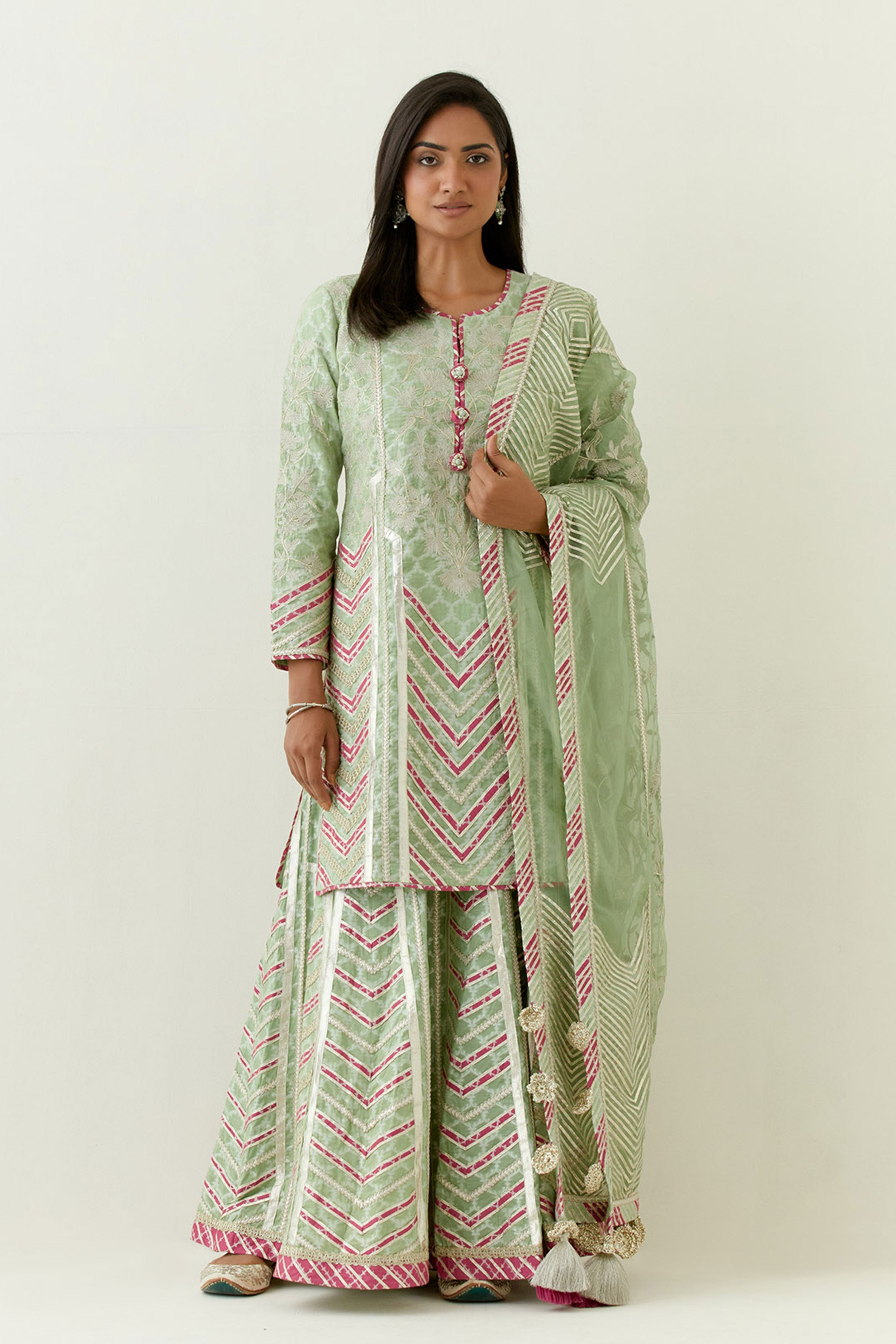 Aleena Short Kurta & Sharara