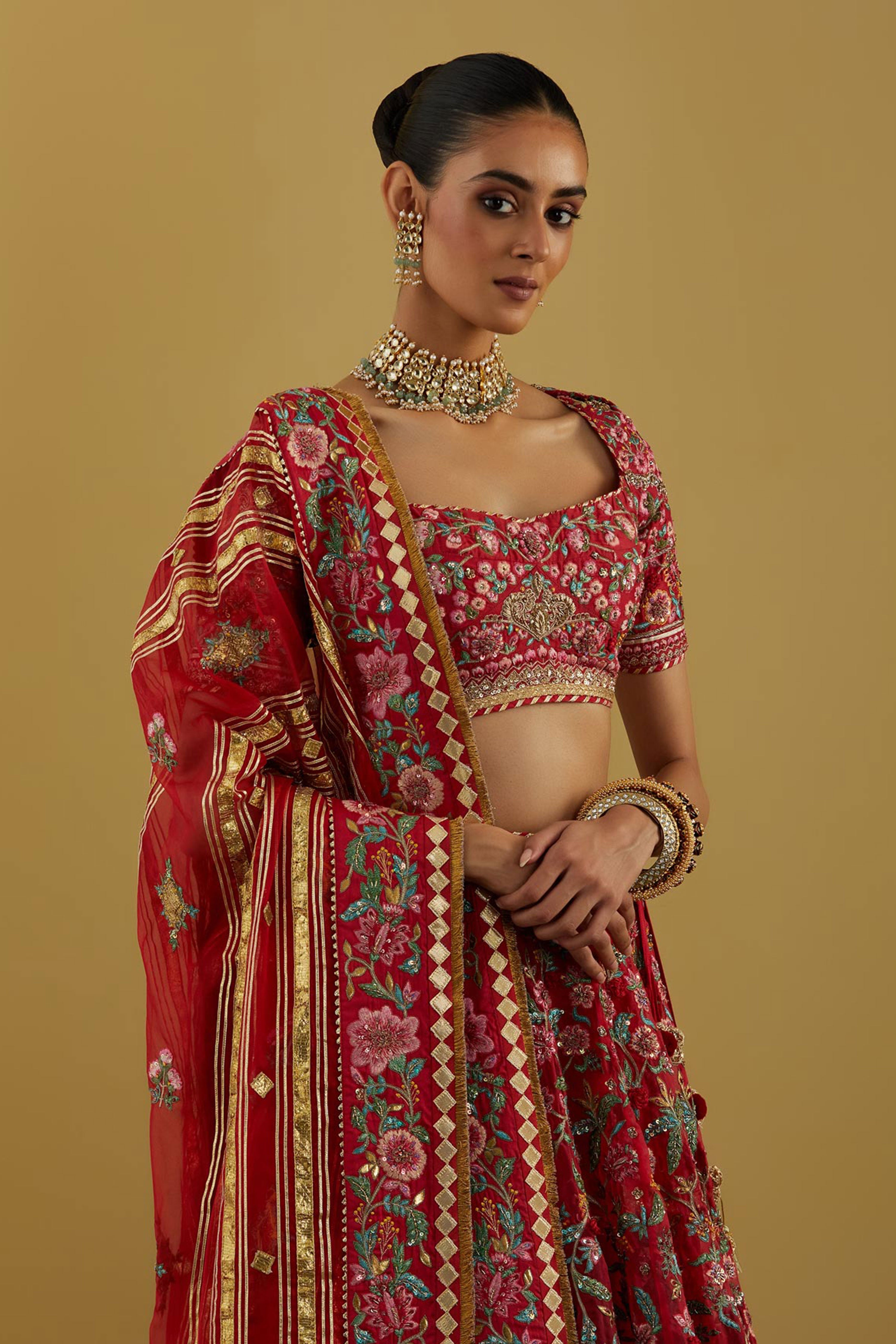 Kaani Lehenga With Blouse & Dupatta