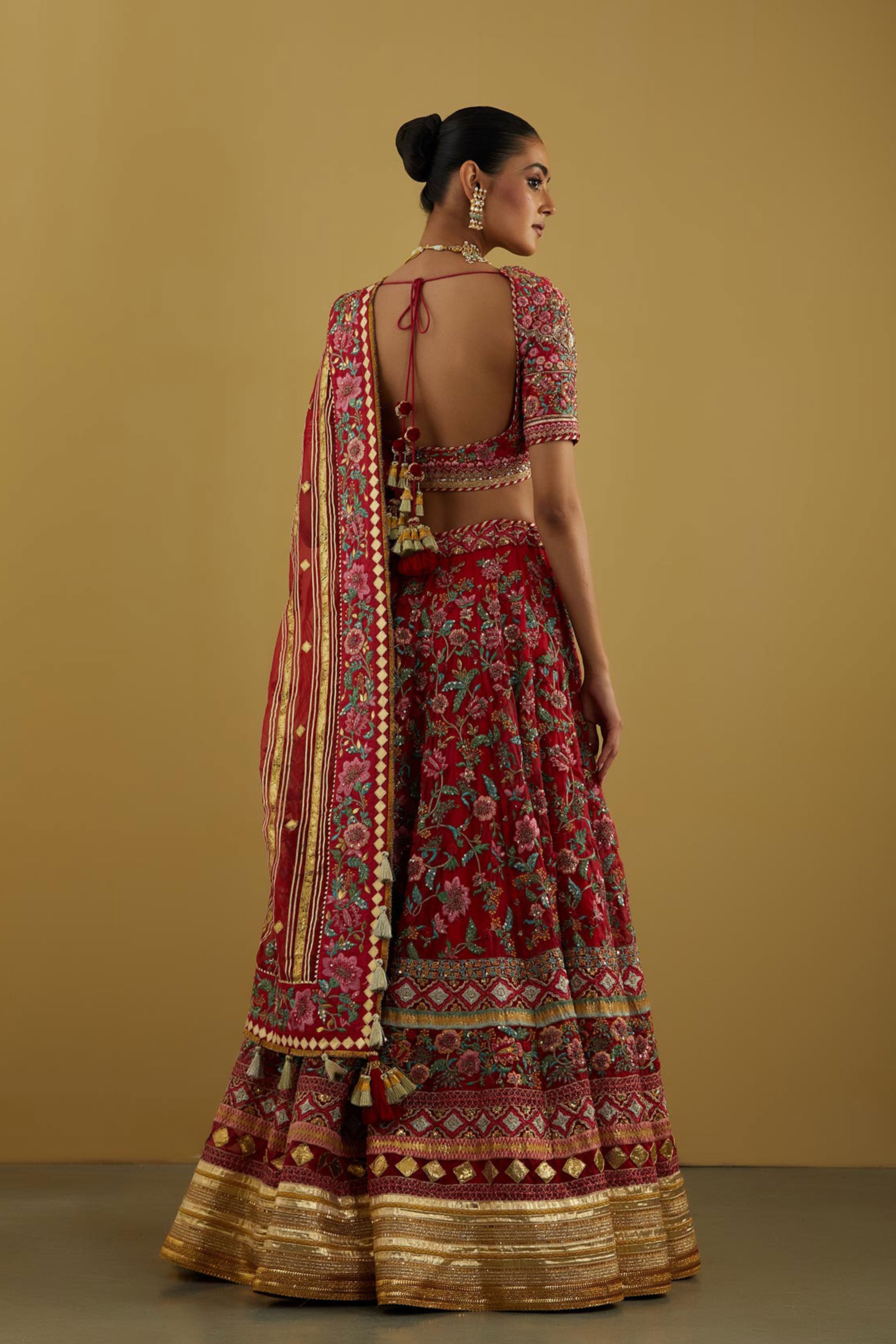 Kaani Lehenga With Blouse & Dupatta