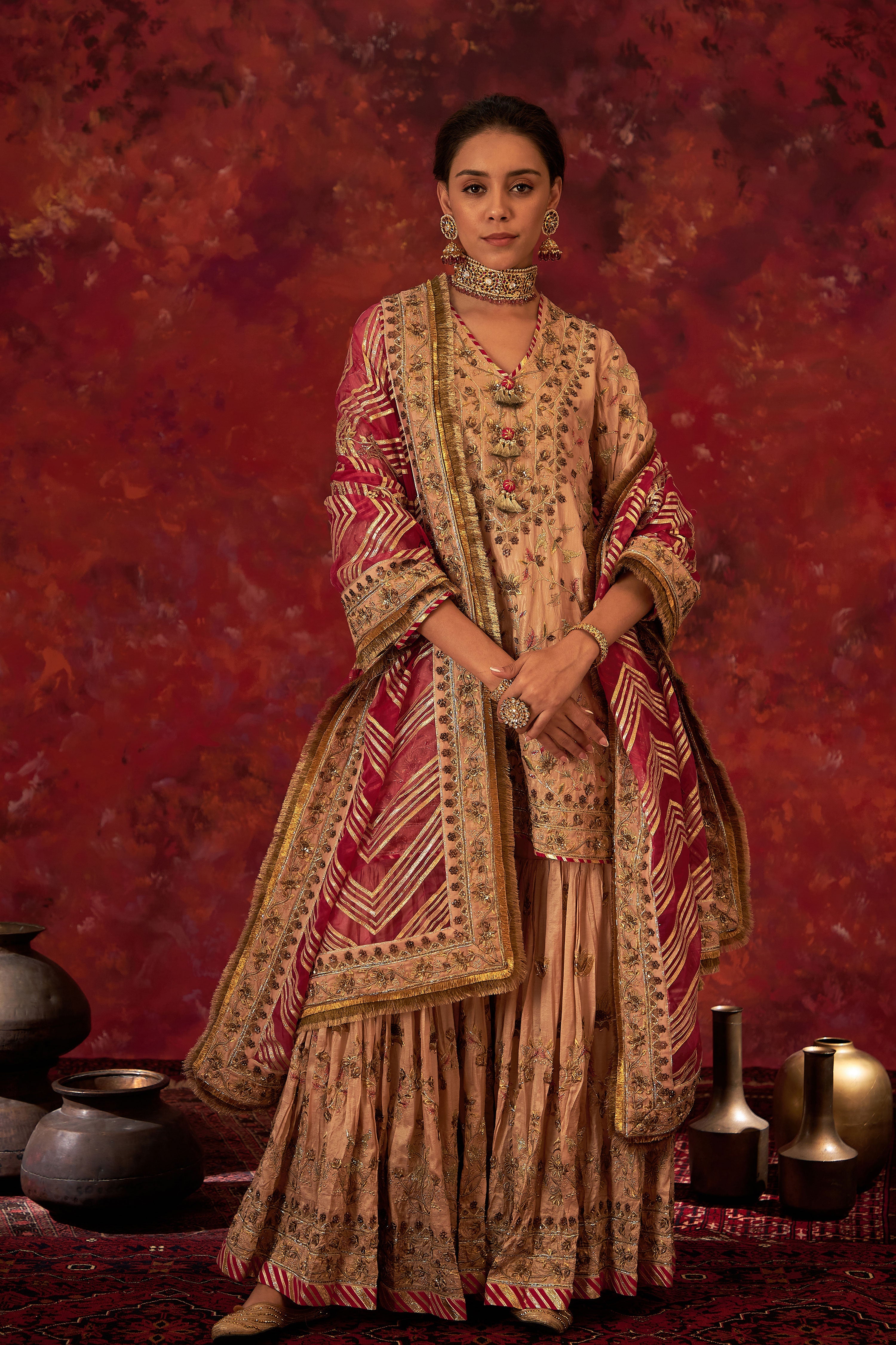 Saba Short Kurta & Sharara