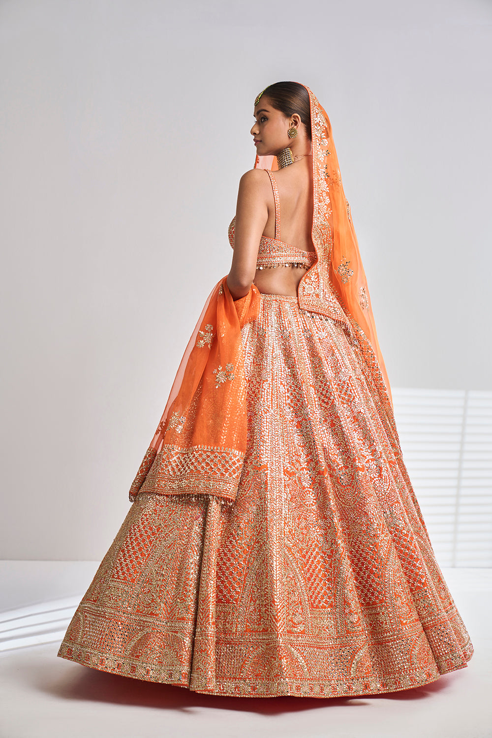 Orange Gota Patti Lehenga Set