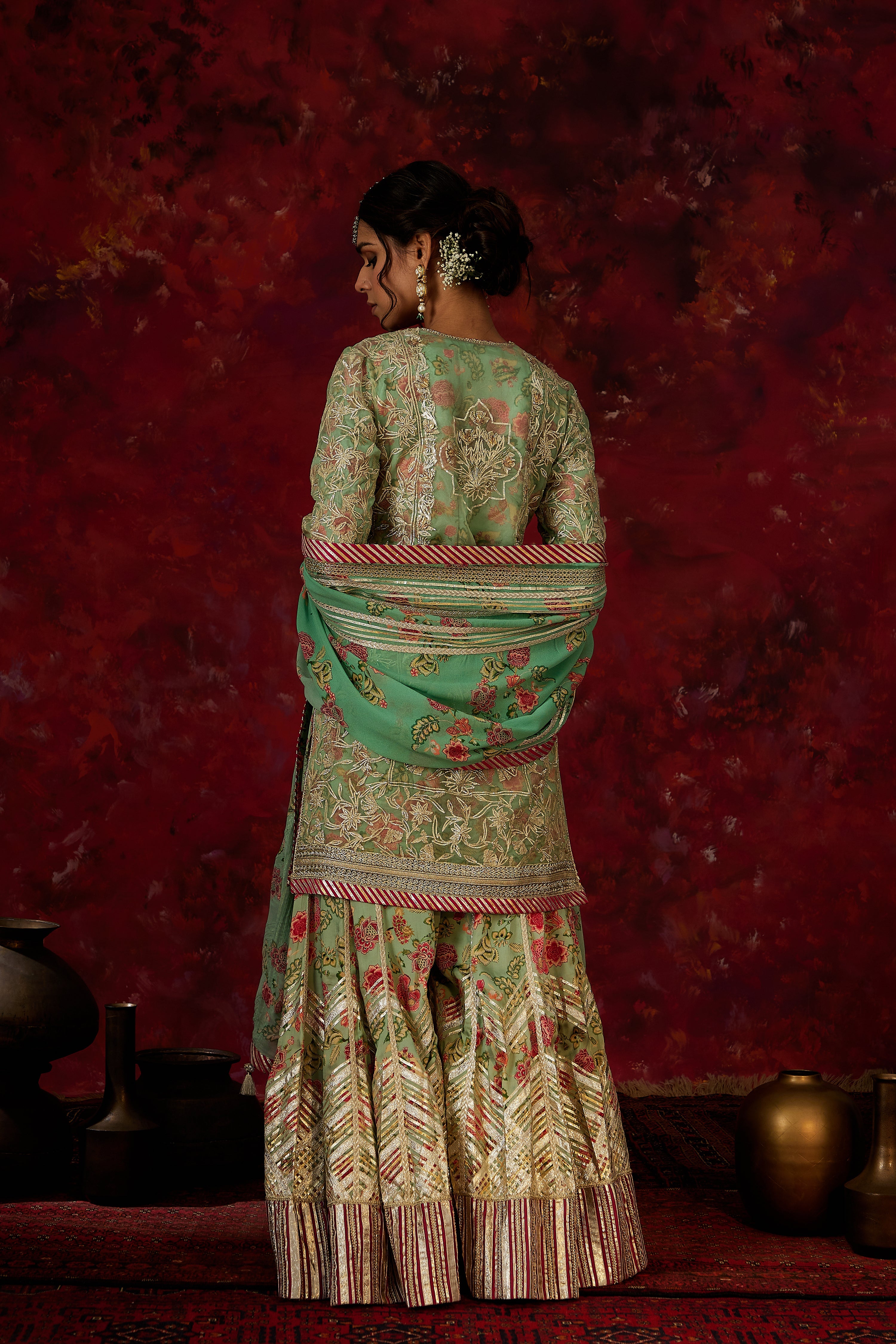 Noor Short Kurta & Sharara