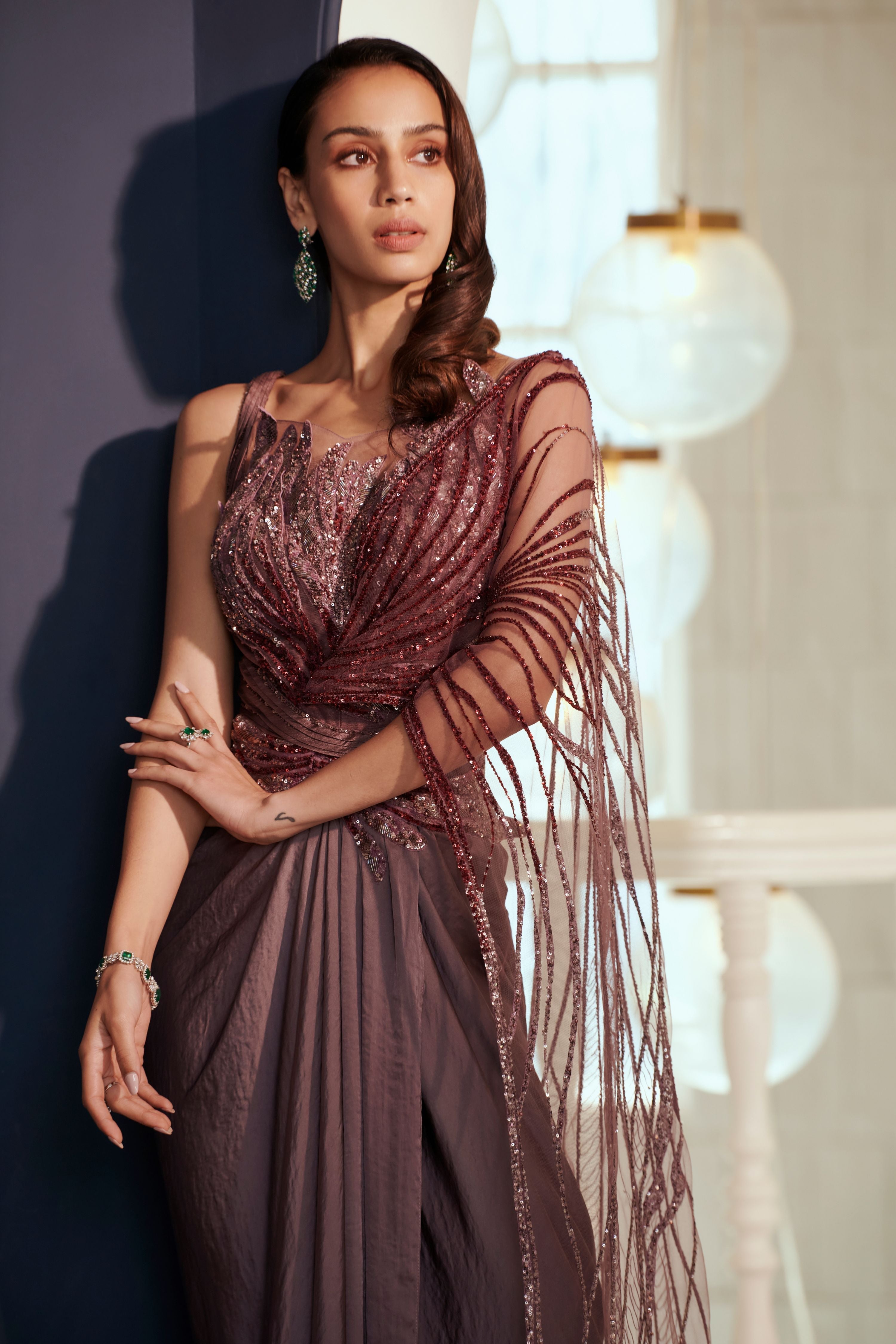 Wind-Borne Wings Saree